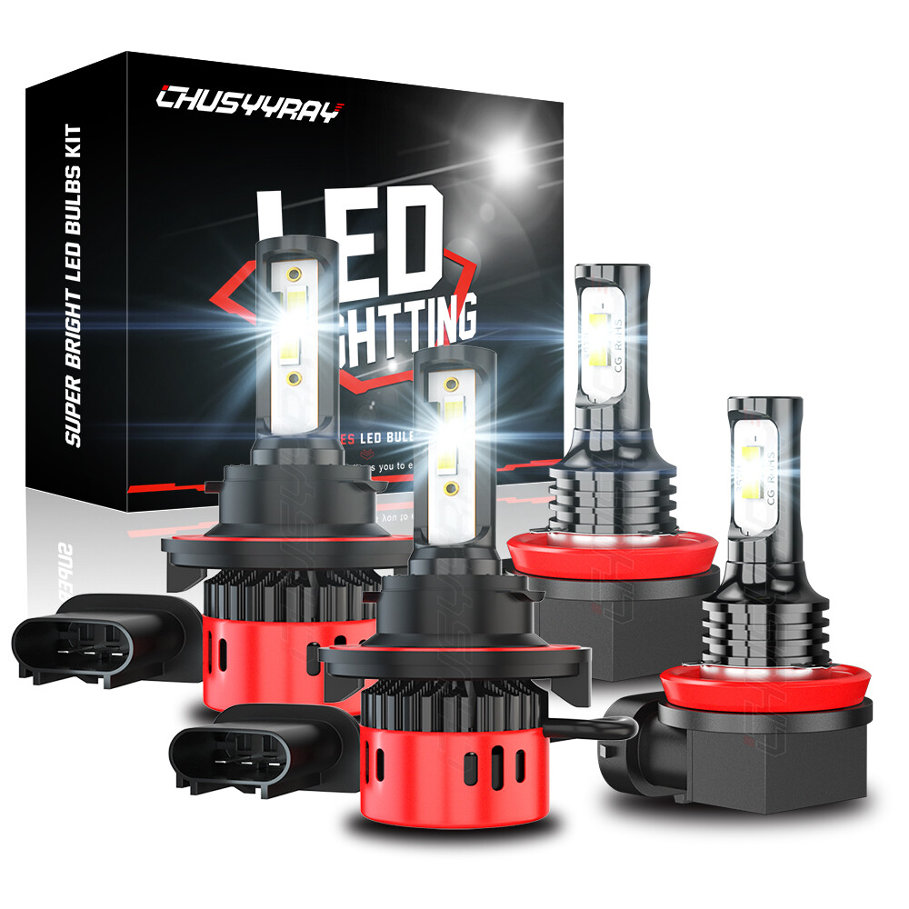 For 2014-2020 Kia Soul LED Headlight Hi/Lo + Fog Light Bulbs Combo 9008+H11