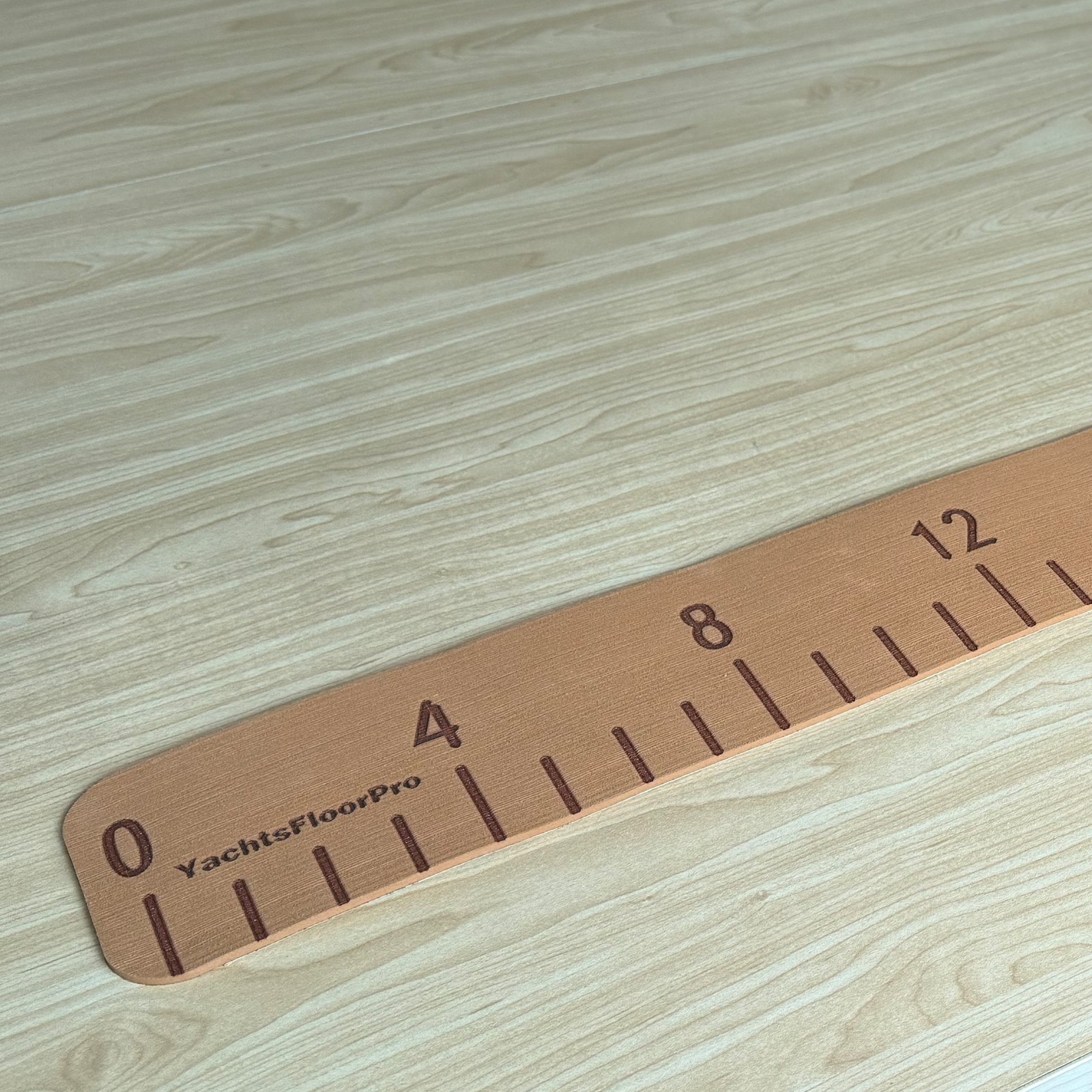 40″ Fish Ruler Boat – Laser Engraved Measuring Board, 3mm Gray/Brown