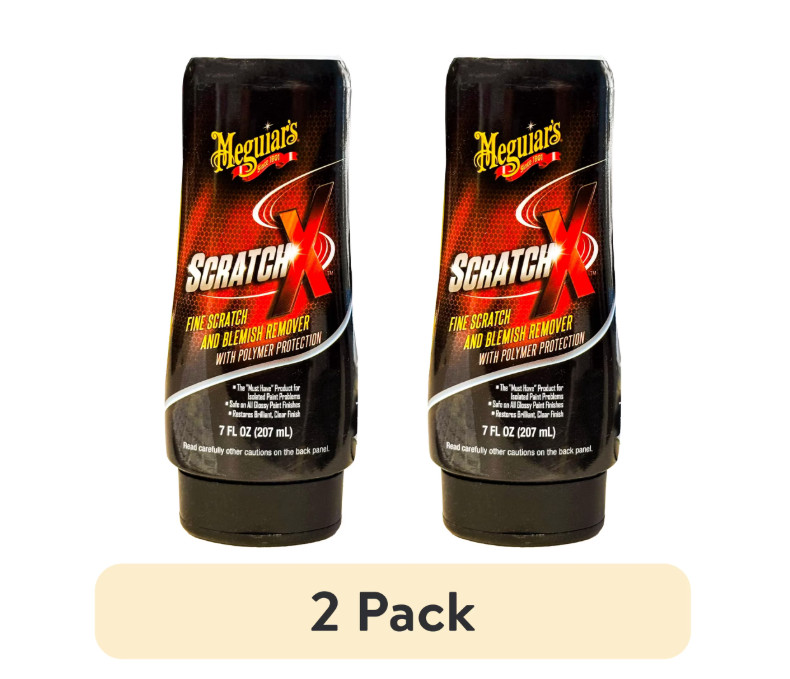 Meguiar’s Scratch X Fine Scratch Blemish Remover ~ Now w/ Wax Protection 2PK