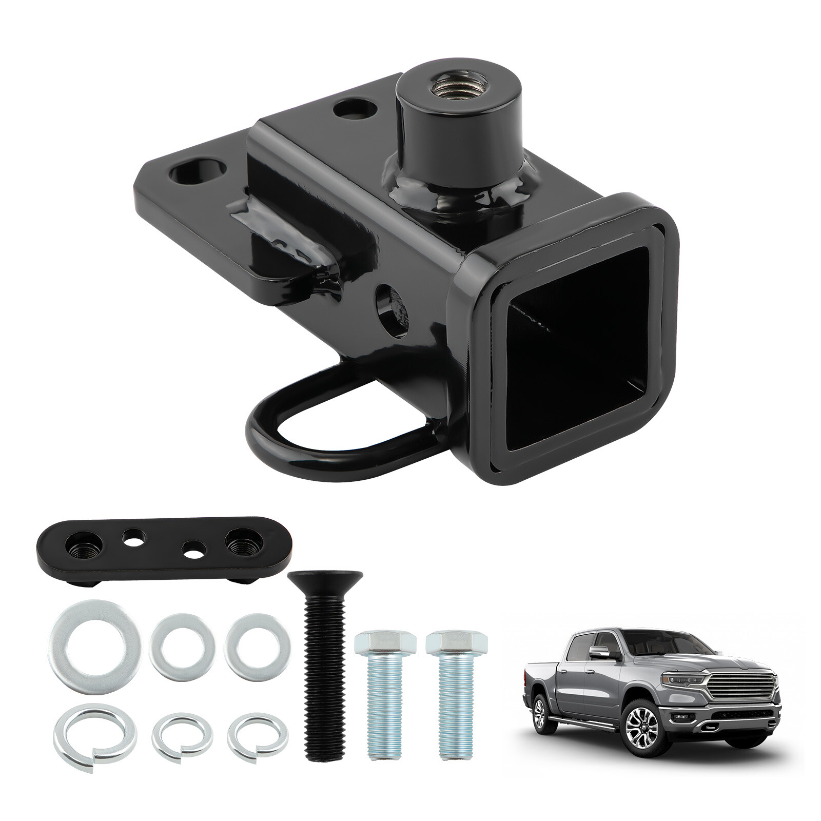 6000 lbs Class 3 Trailer Hitch 2-Inch Receiver for Dodge Ram 1500 2019-2024