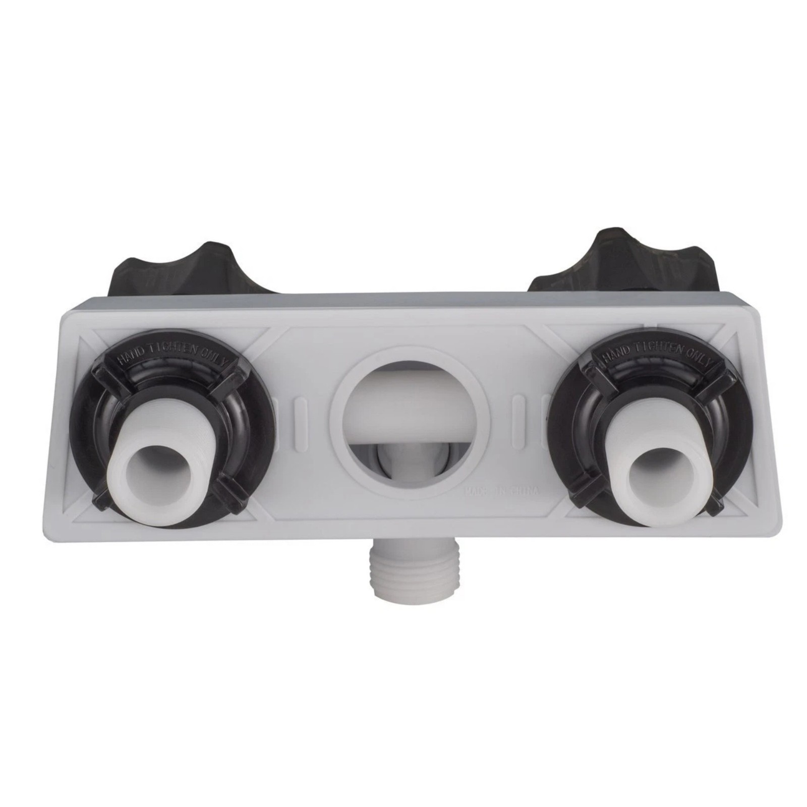 Dual Knob RV Shower Faucet 4inch Left Handle Compact Design For Motorhome Camper