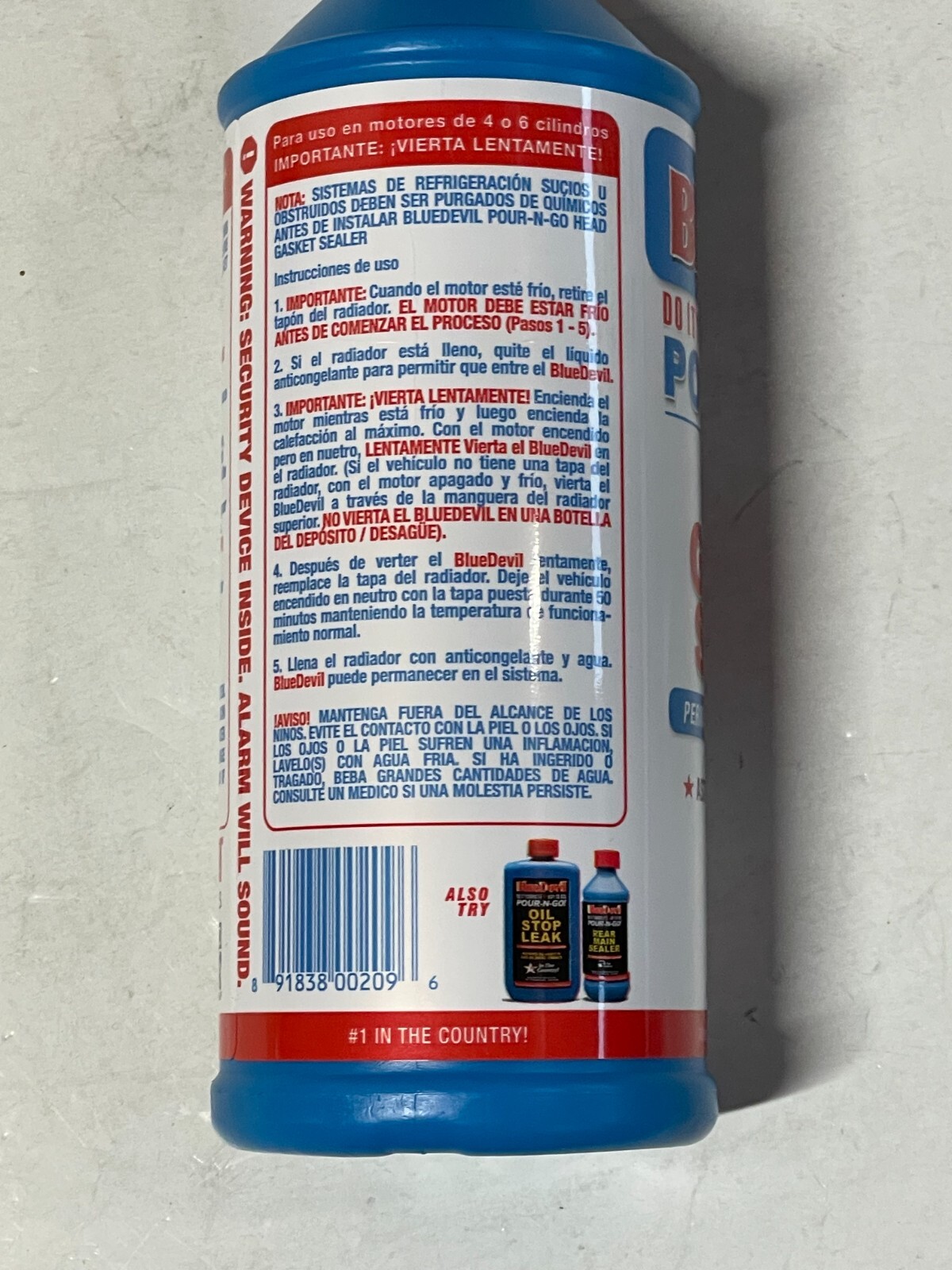 BlueDevil Head Gasket Sealer #00209 – 16 oz. Pour-N-Go! w/ 2X Sealing Power