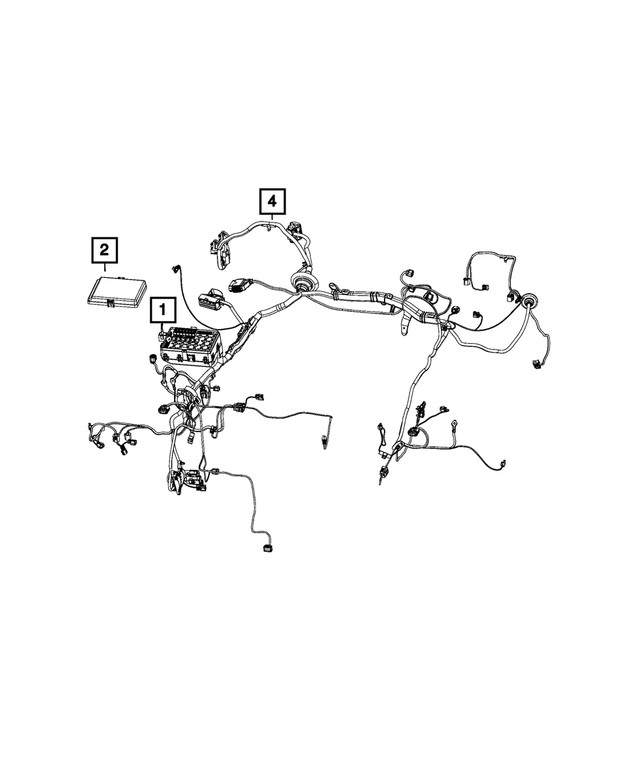 Genuine Mopar Headlamp To Dash Wiring 68498661AB