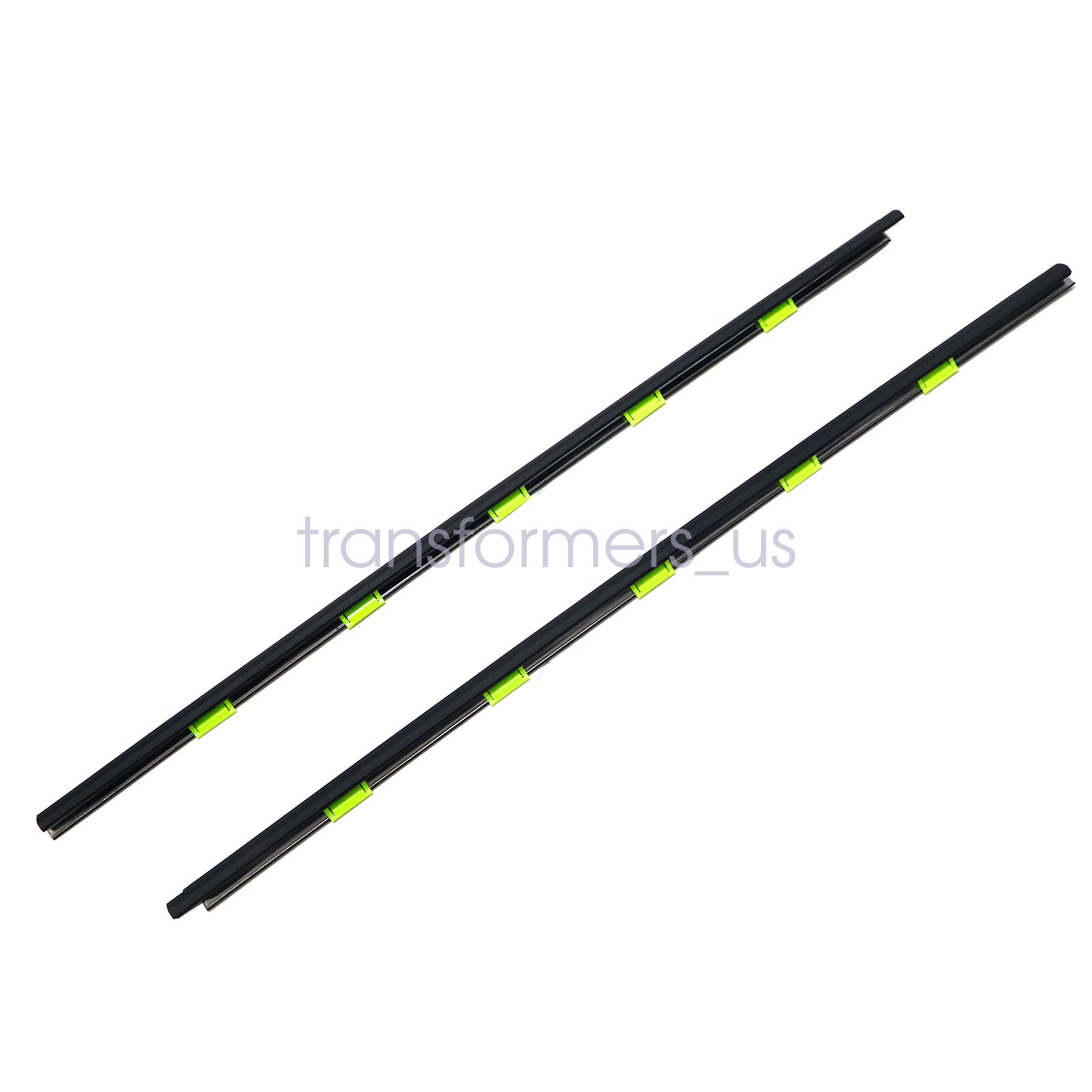 2PCS Door Weather Strip Window Belt Seal Molding Trim Fit For 96-00 Honda Civic