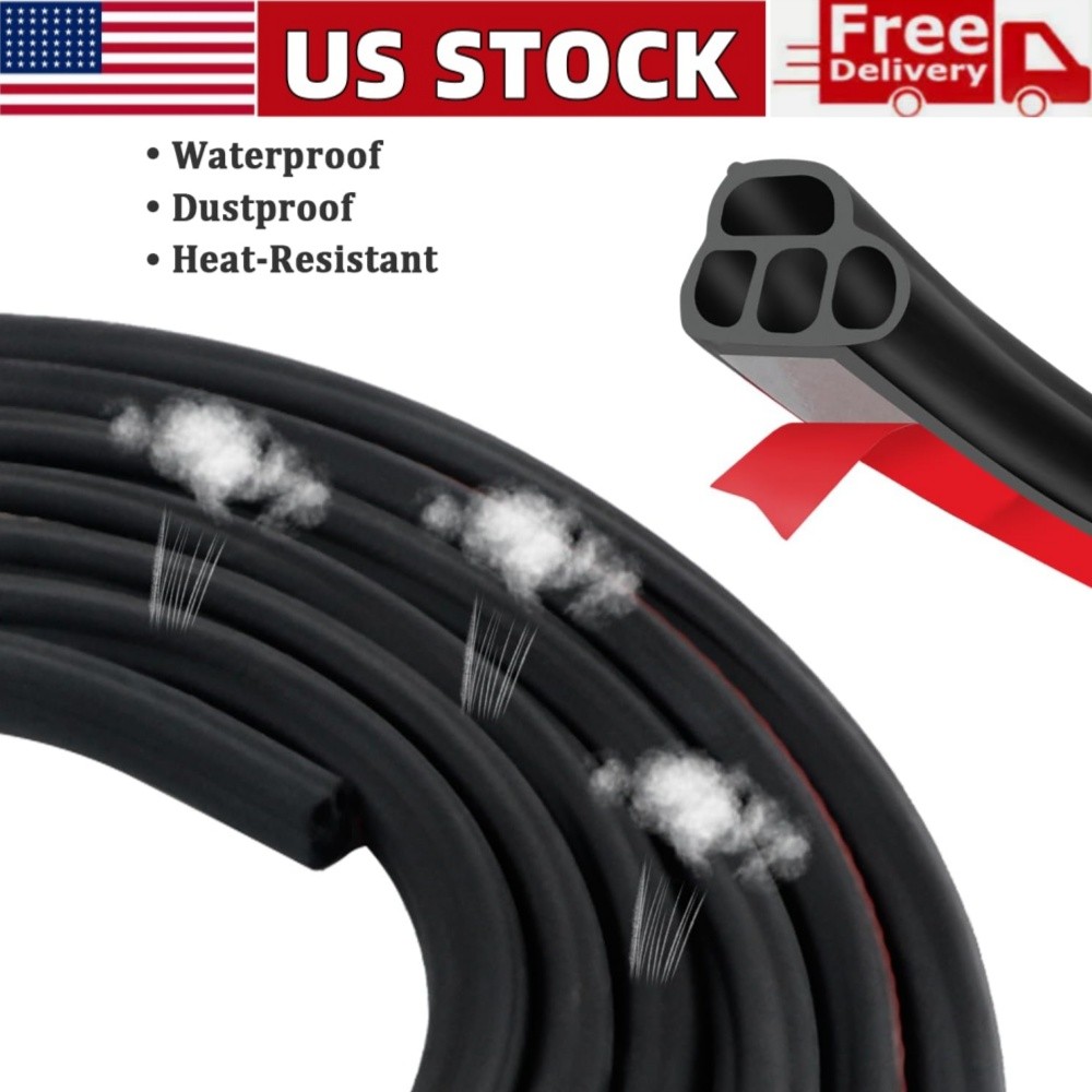 32.8Ft Car Auto Rubber Seal Trim Molding Door Edge Lock Protector Weather Strip