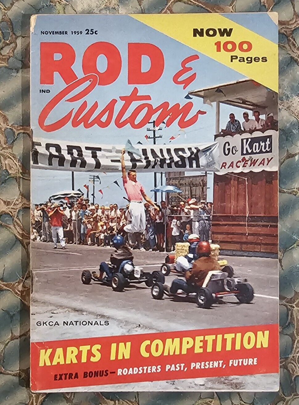 hot Rod & Custom Magazine 1959 Go Karts Street Ford Roadsters vtg old auto