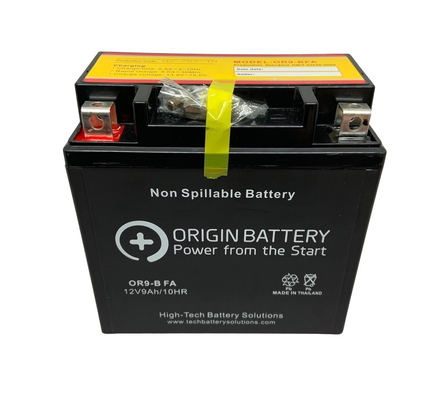 Power-Sonic CB9-B Battery Replacement – AGM, Fits YB9-B, GM9Z-4B, Champion 9-B