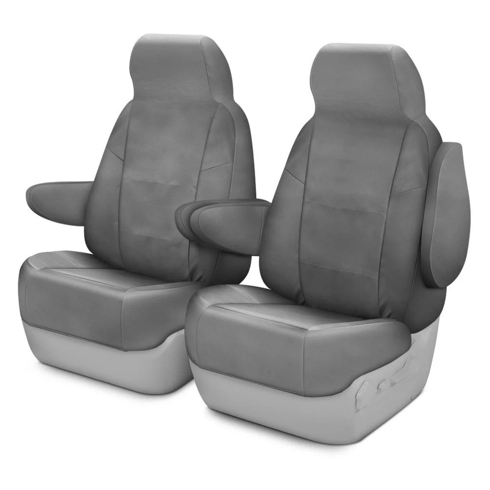For Kia Sorento 24-26 Polycotton Drill 1st Row Medium Gray Custom Seat Covers