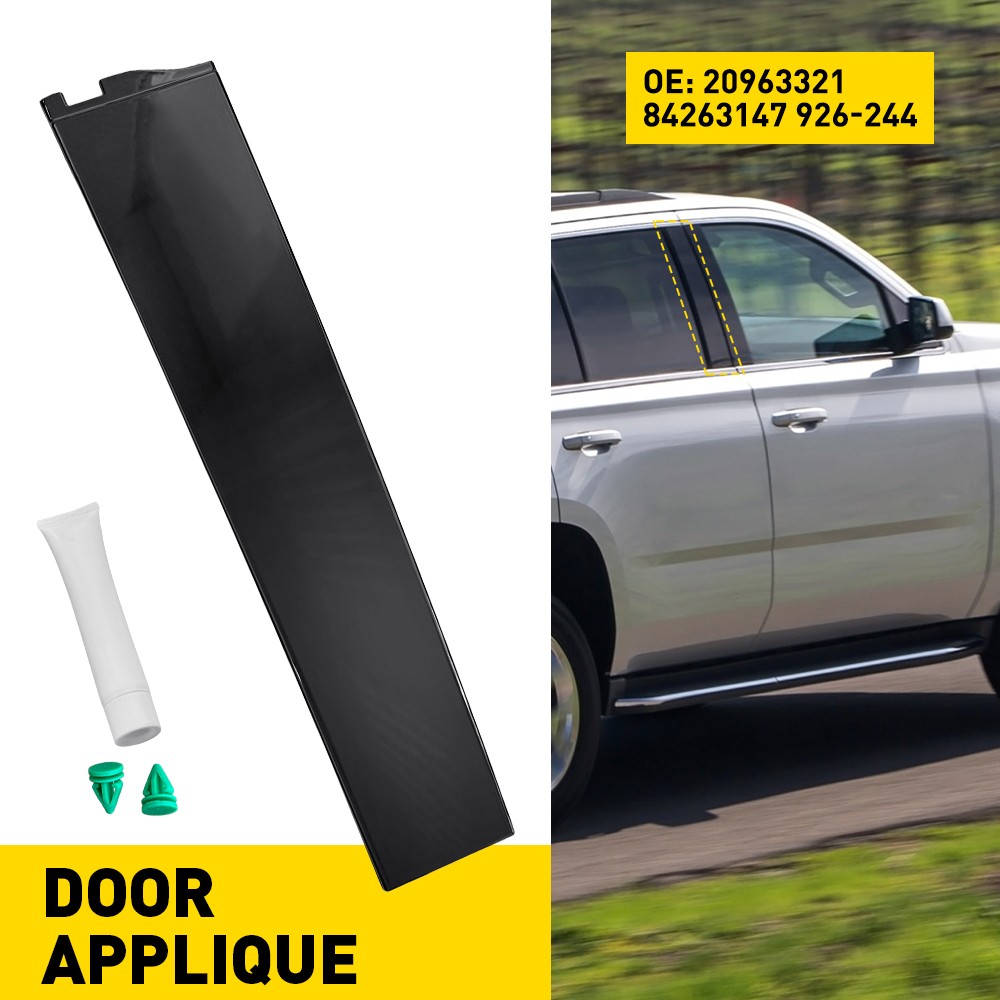 Rear Right Forward Door Applique B Pillar Trim For 2015-18 Chevy Tahoe GMC Yukon