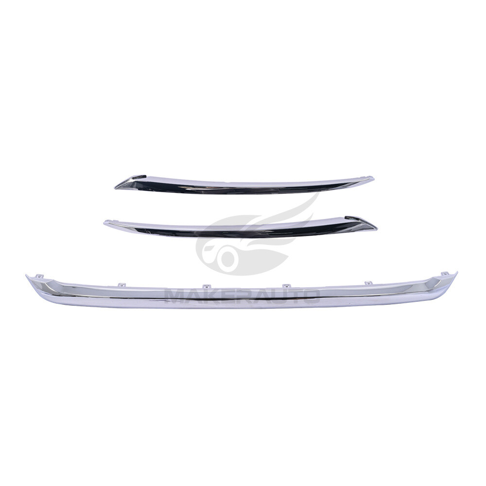 Fits 2013-16 Nissan Pathfinder Bumper Trim Set Front Left Right Lower Chrome