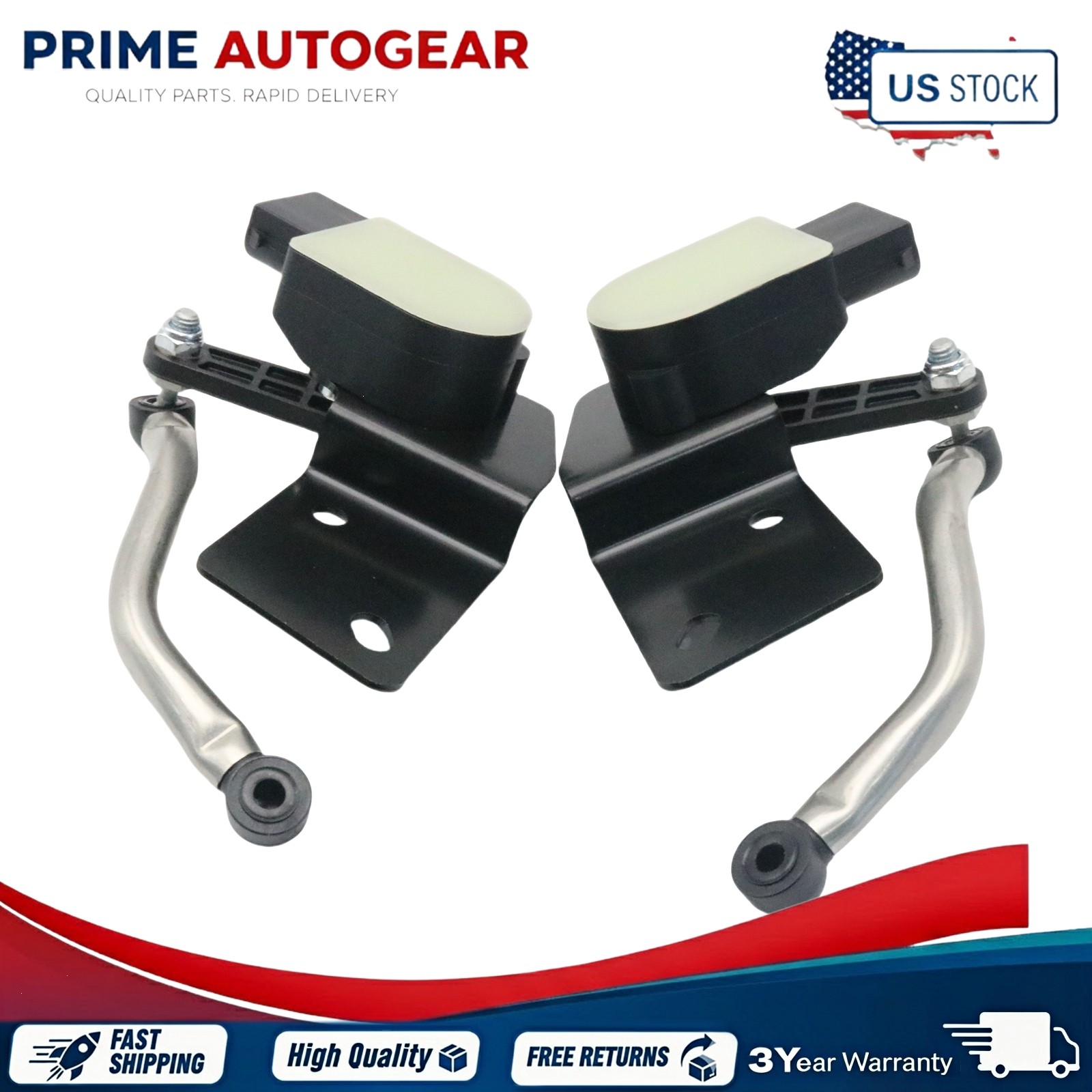 2x Front L&R side For Jeep Grand Cherokee 11-15 Suspension Height Level Sensors