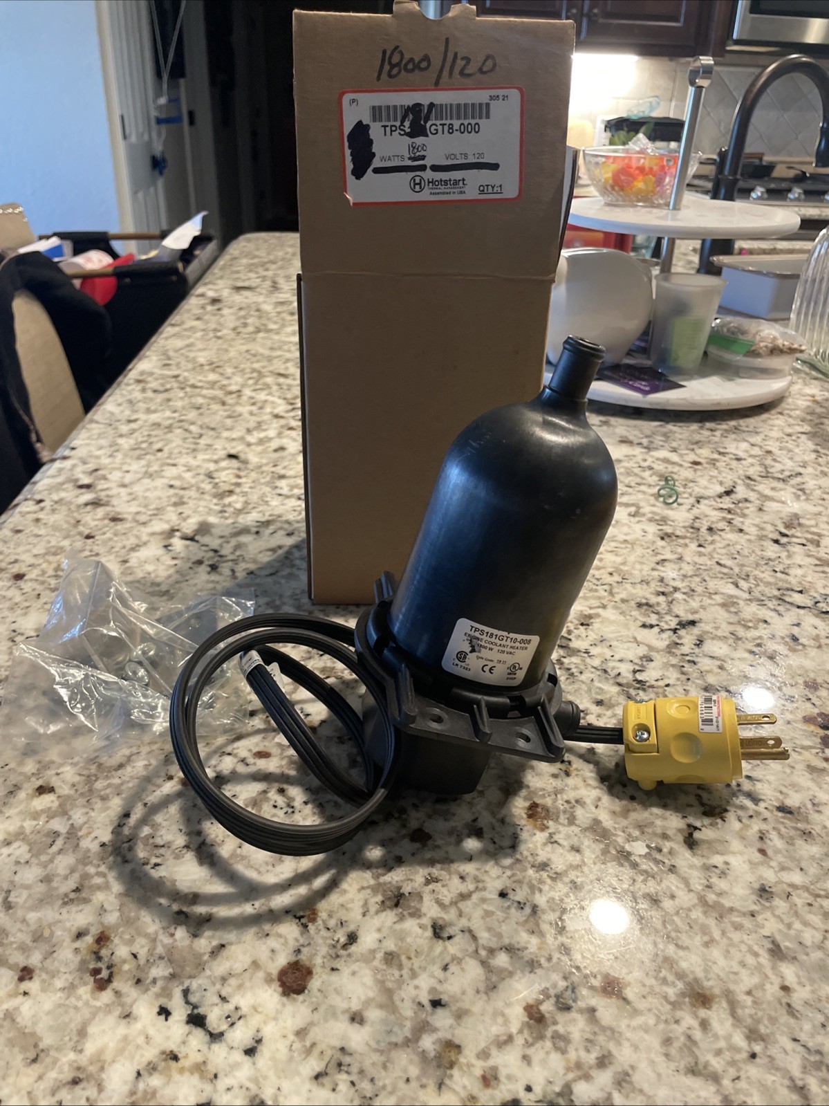 TPS181GT10-008 HOTSTART Engine Coolant Heater | 1800W 120V 20 Amp