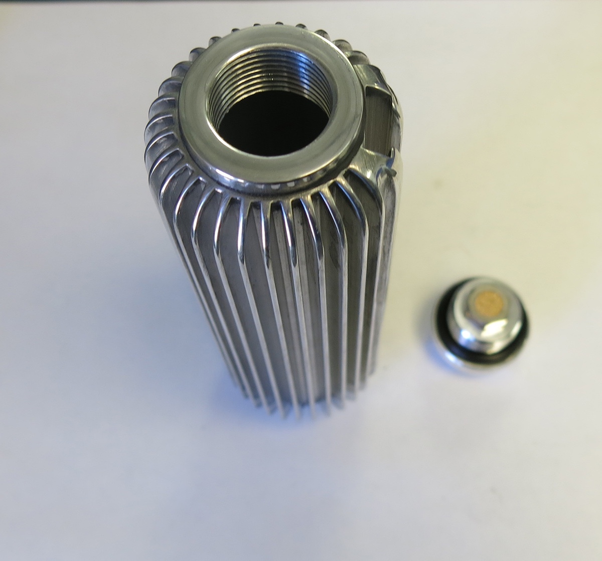 Legends Race Car, Andrews Motorsports Custom Finned Brake Fluid Reservoir/Cooler