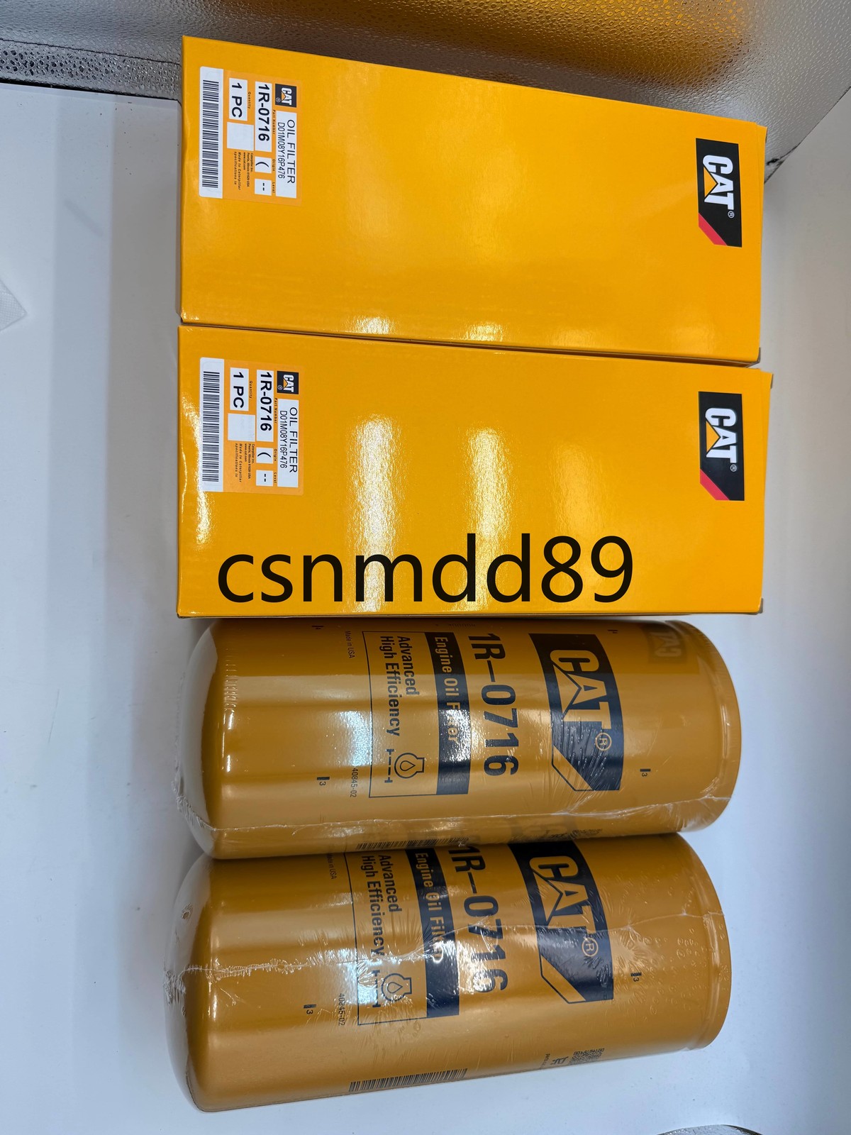1R0716 Caterpillar Engine Oil Filter, CAT 1R-0716 (Pack of 6 )