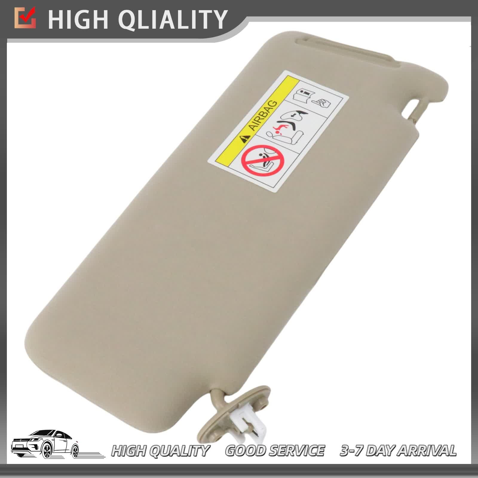 Sun Visor & Mirror Driver Beige For Lexus GX460 2010-2023 4.6L 74320-60D22-A0