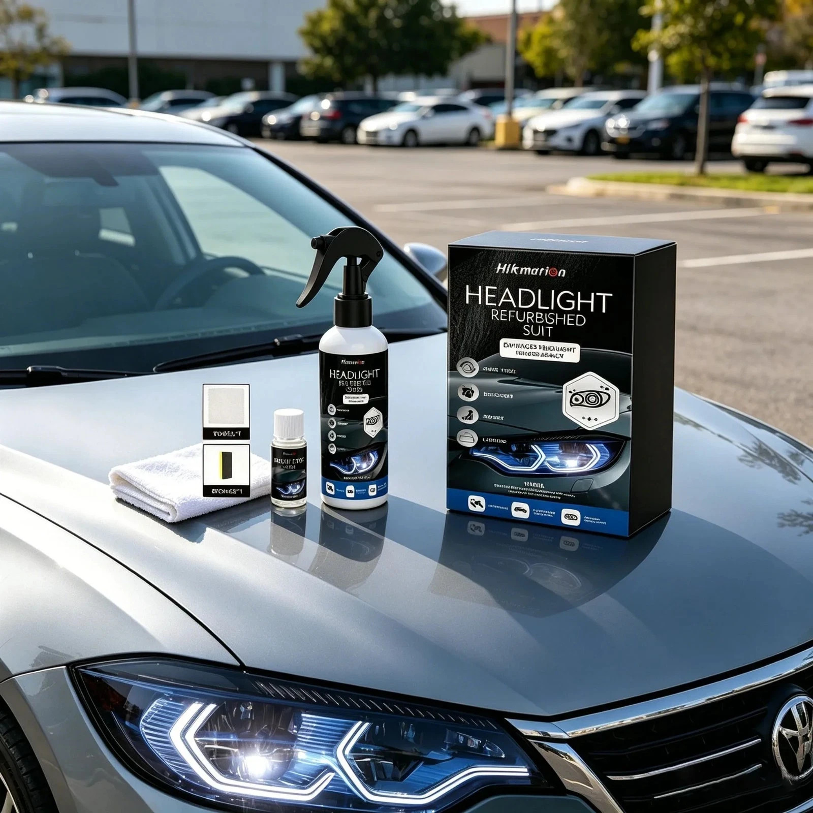 Automotive Headlight Restoration kit, 2026 New Oxidized and yellowed Automotive