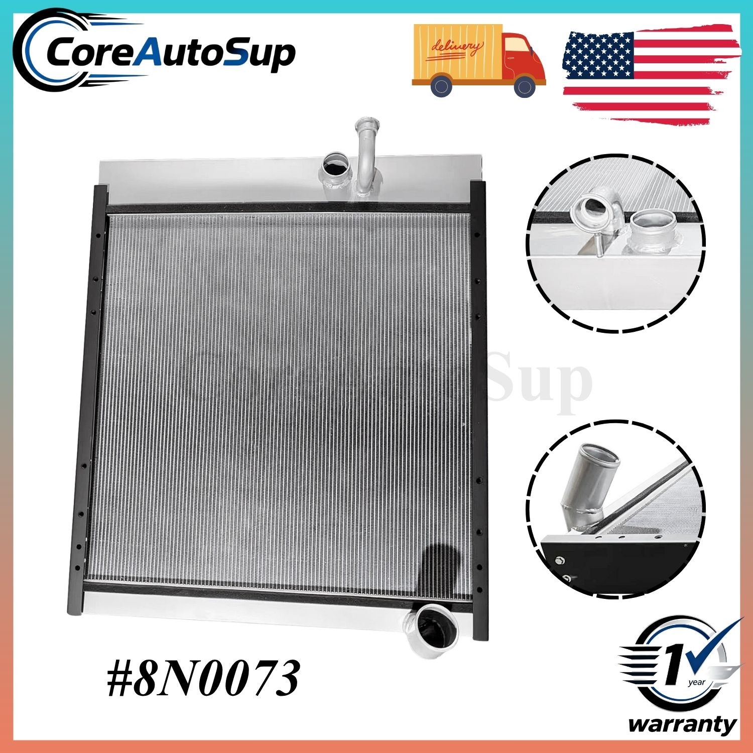 Radiator For Caterpillar Motor Grader 120G 12G 130G 140G 160G 3304 3306 US STOCK