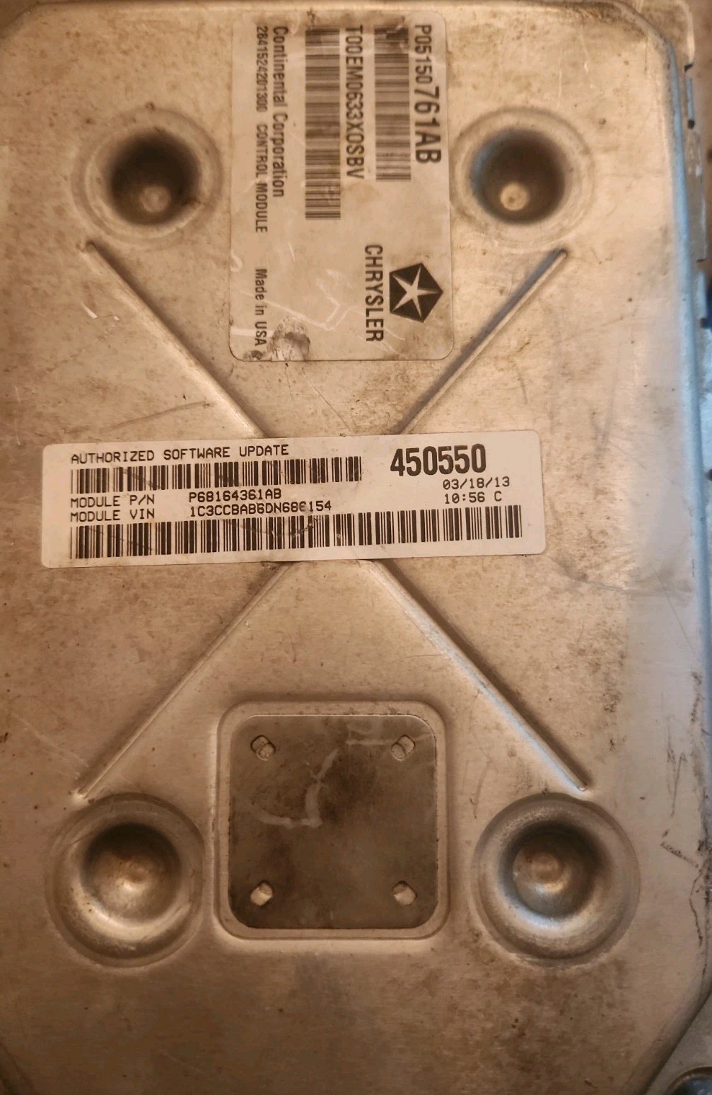2013 Chrysler 200 Dodge Avenger 2.4L ECM PCM Engine Computer P05150761AB Tested