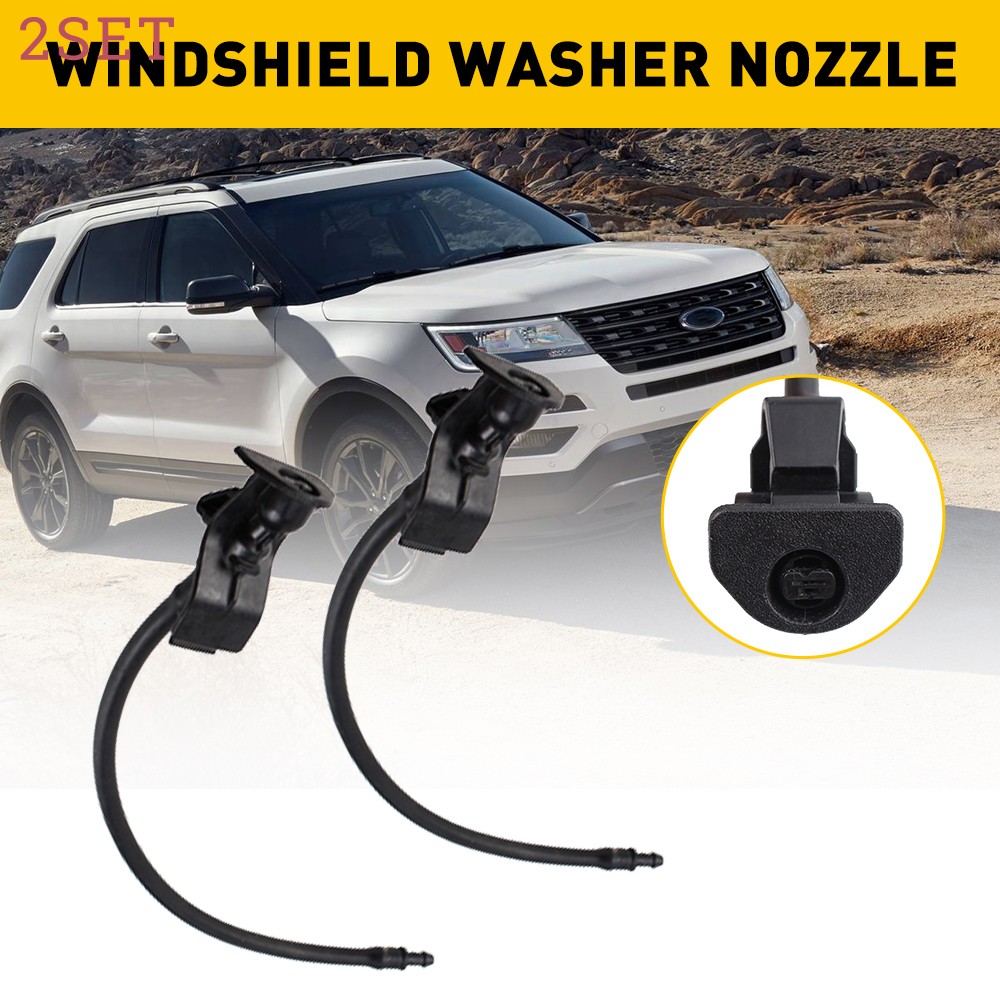 2set AR3Z17603A For Ford Explorer Window Windshield Wiper Washer Nozzle Sprayer