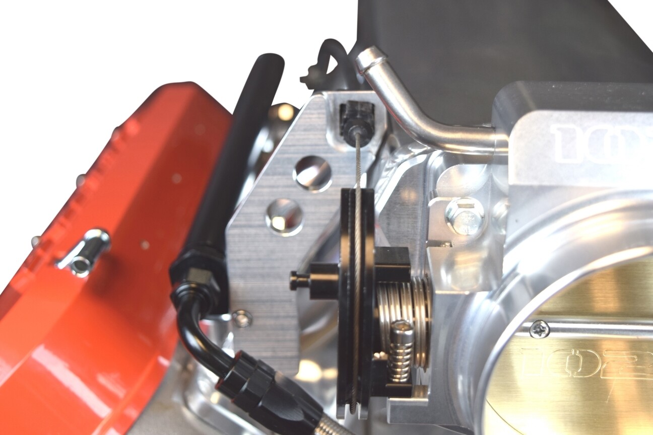 ICT Billet LS1 Throttle Cable Bracket For Sheet Metal Intake Manifold