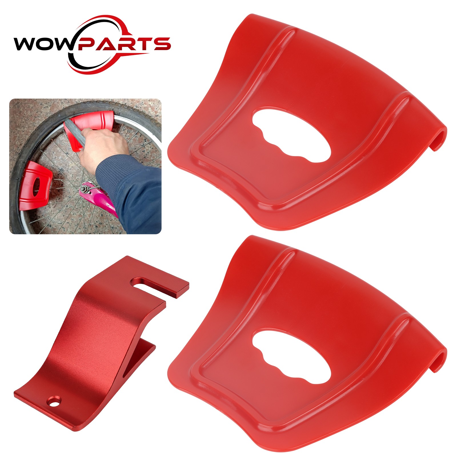 3PCS Motorcycle Tyre Bead Holder Rim Protector Tire Changing Tool Kit Car Bikes