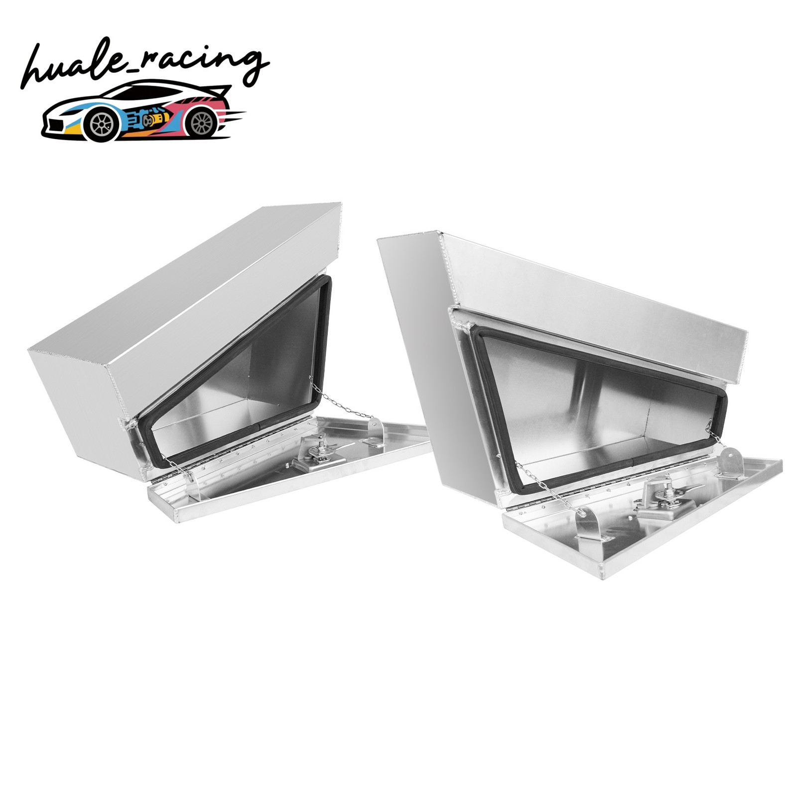 30x10x17″ Pair Of Aluminium Undertray Tool Box Truck RV Heavy Duty Boxes