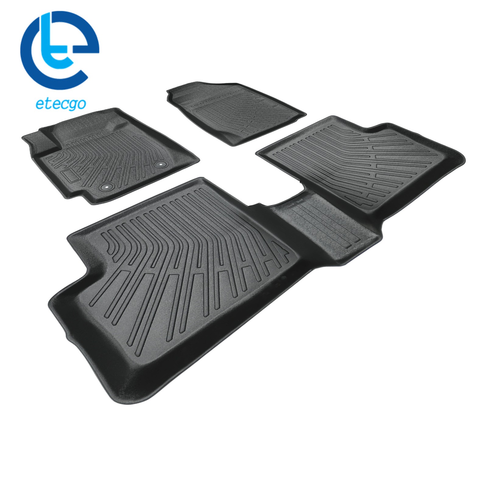 Fit For Toyota Corolla 2003-2008 3PCS Black TPE Floor Mats 2 Rows All Weather