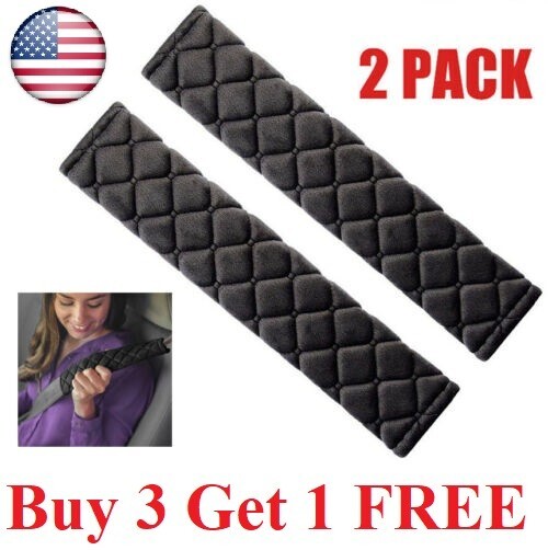 2Pcs Car Safety Seat Belt Shoulder Pad Cover Strap Cushion Backpack Protector ,