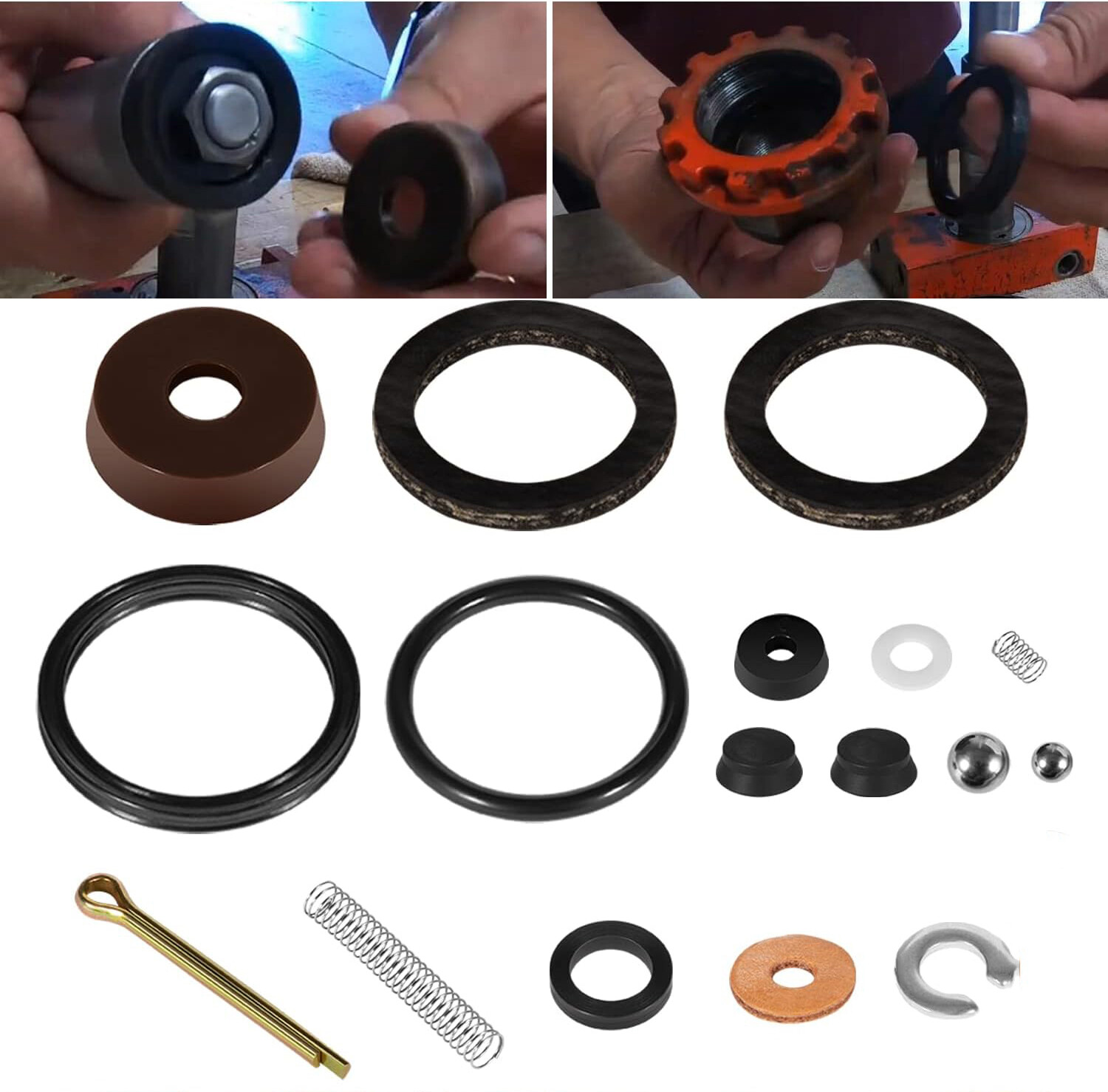 Seal Replace Repair Rebuild Kit for Hein Werner 1-1/2 Ton WS Floor Jack 16PCS