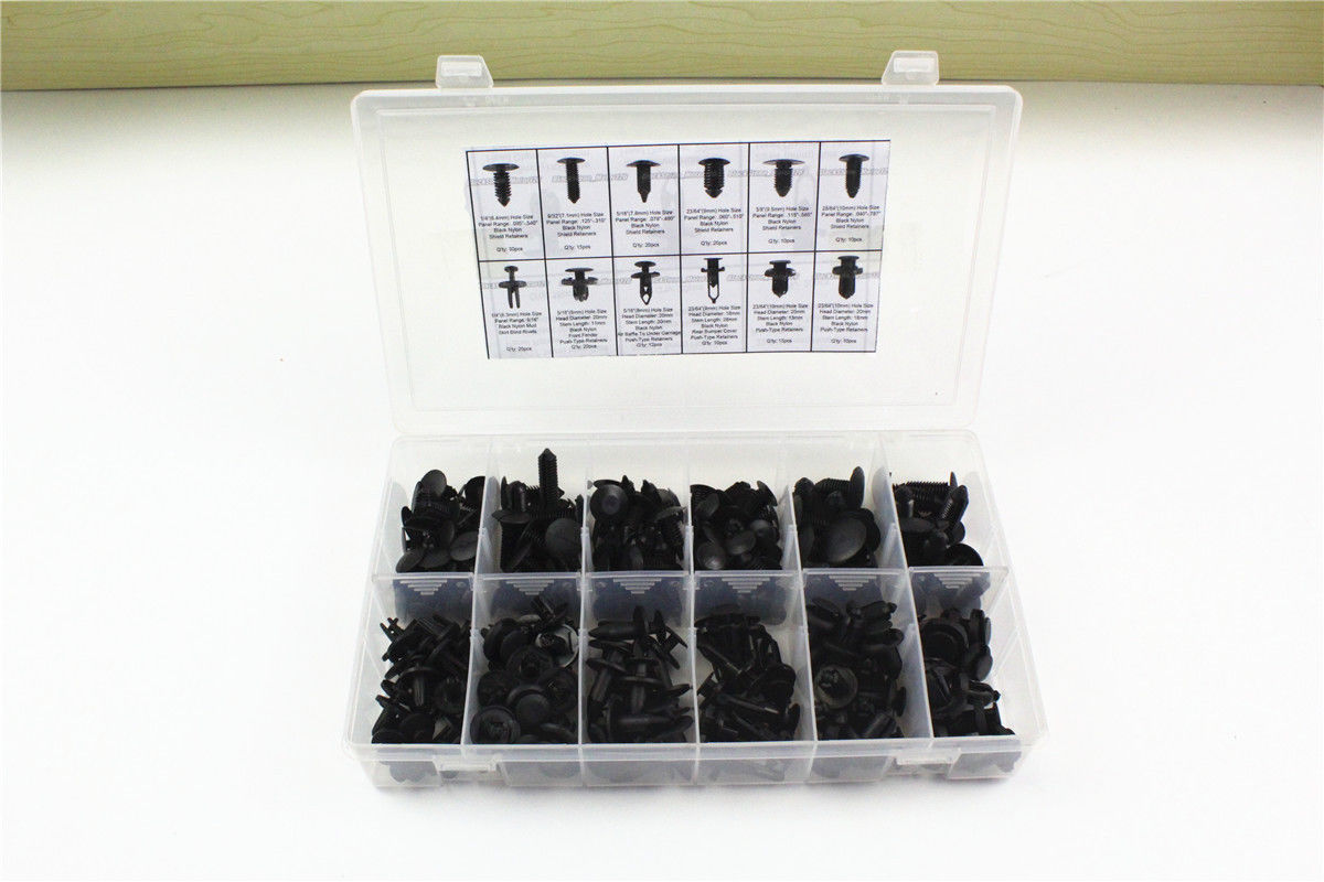 For Toyota Honda GM Ford 192 Clip Automotive Push Pin Retainer Assortment Kit