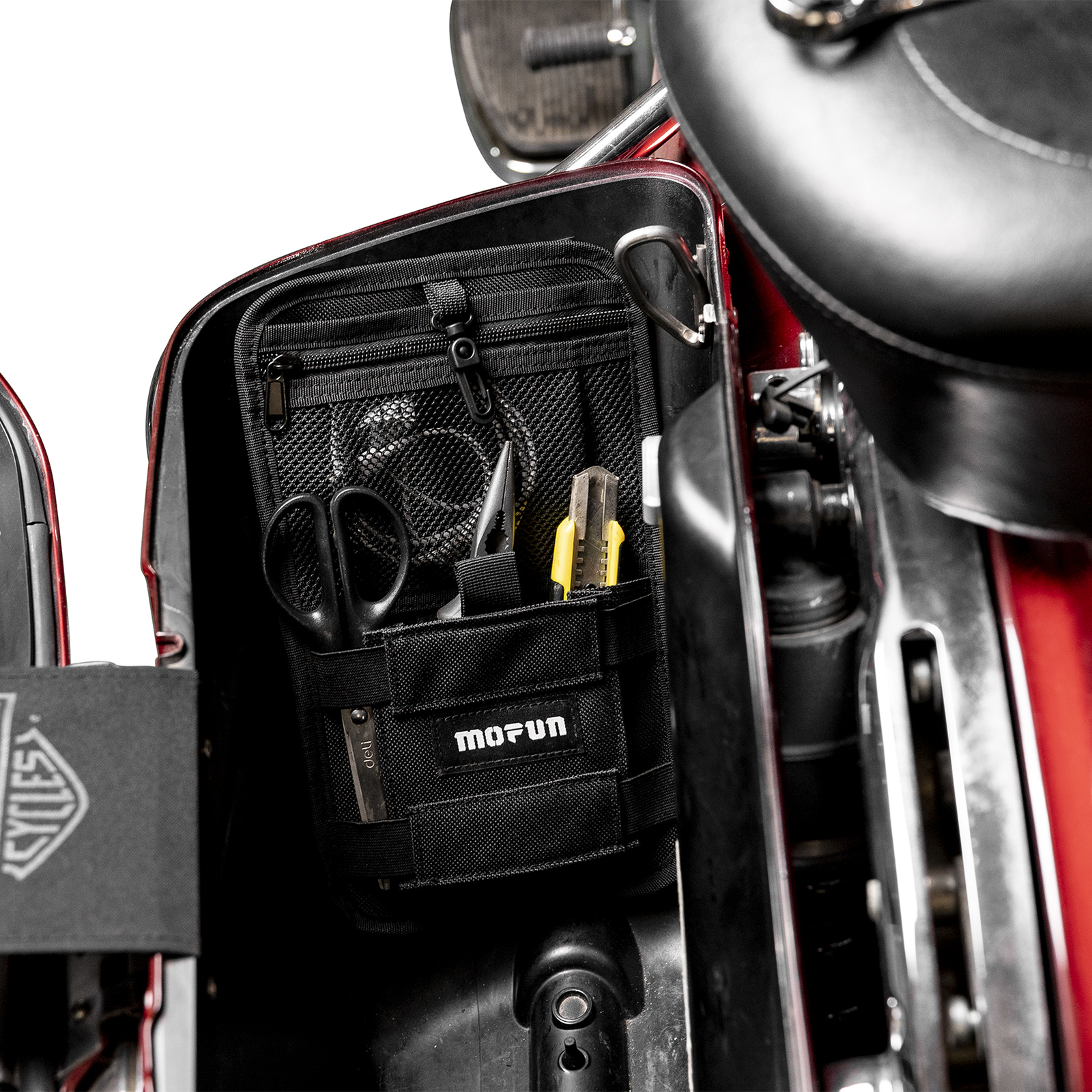 Black Saddlebag Organizer Hard Bags Fit for Harley Touring Road Electra Glide