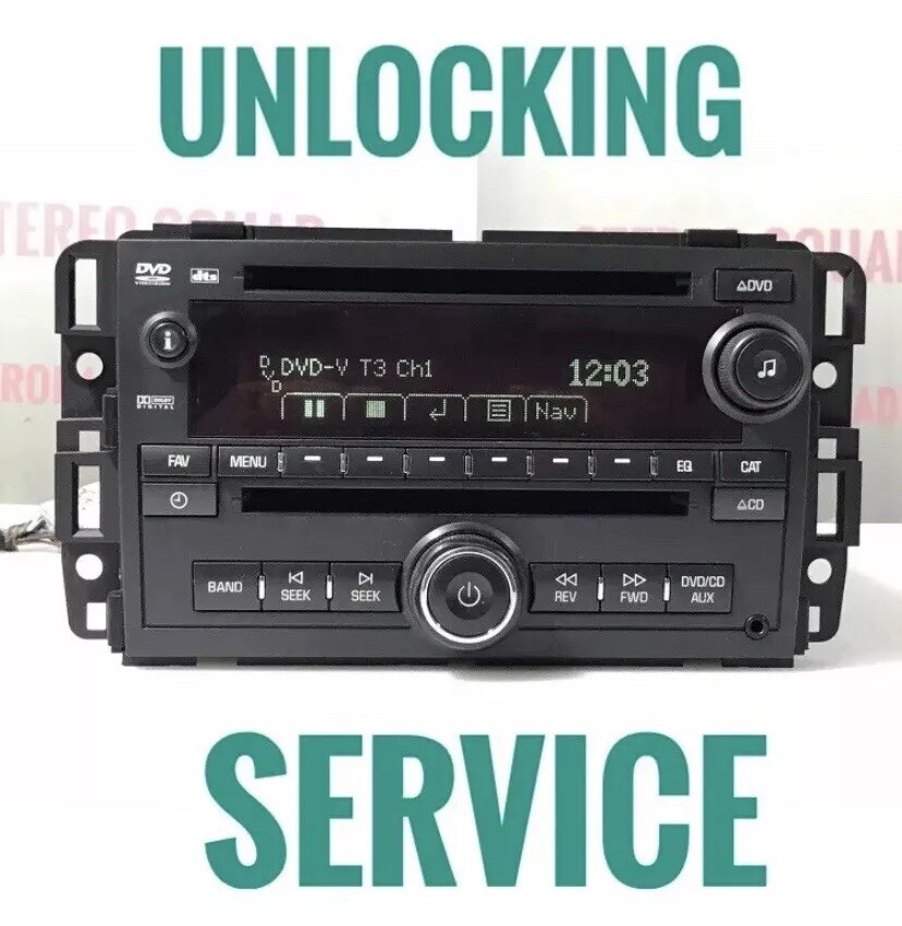 Unlocking Service CHEVY ,BUICK ,SATURN , CADILLAC Radios “U010”