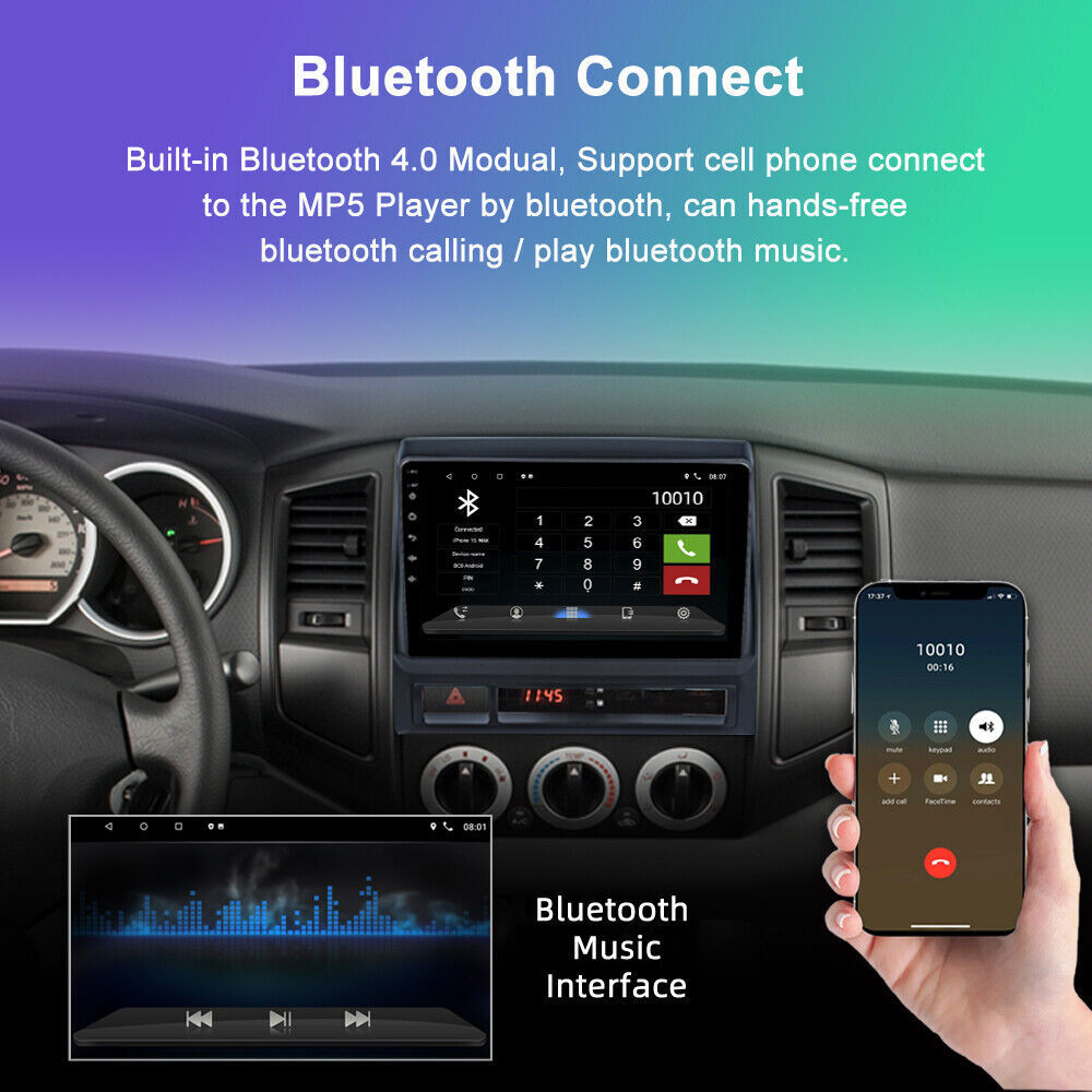 For TOYOTA TACOMA 2005-2015 Apple CarPlay Android 14.0 Car Stereo Radio GPS WiFi