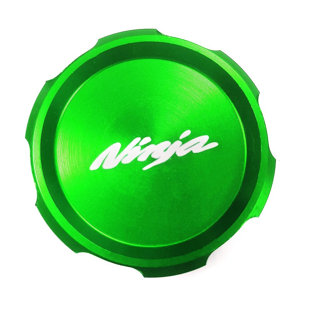 CNC Aluminum Brake Fluid Reservoir Cover Engine Oil Fille For ZX-6R ZX-10R 636