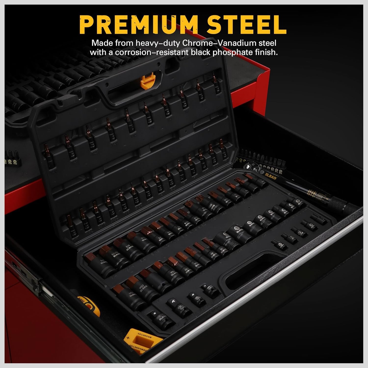 66-Piece Torx Bit & Hex Socket Set: Premium CR-V & S2 Alloy Full Size