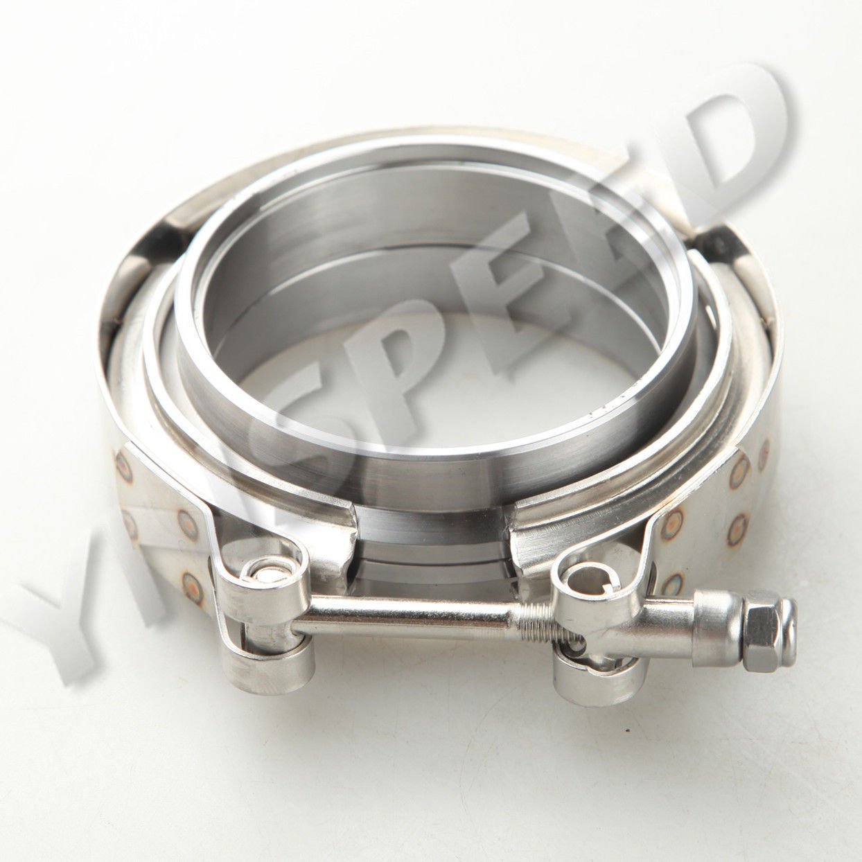 3″ Male/Female Mild Steel Flange & Stainless Steel V-Band Vband Clamp Kit