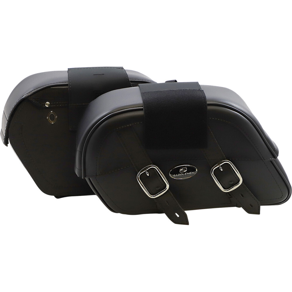 Saddlemen Drifter Slant Saddlebags – Plain (Black) Large | 3501-0319