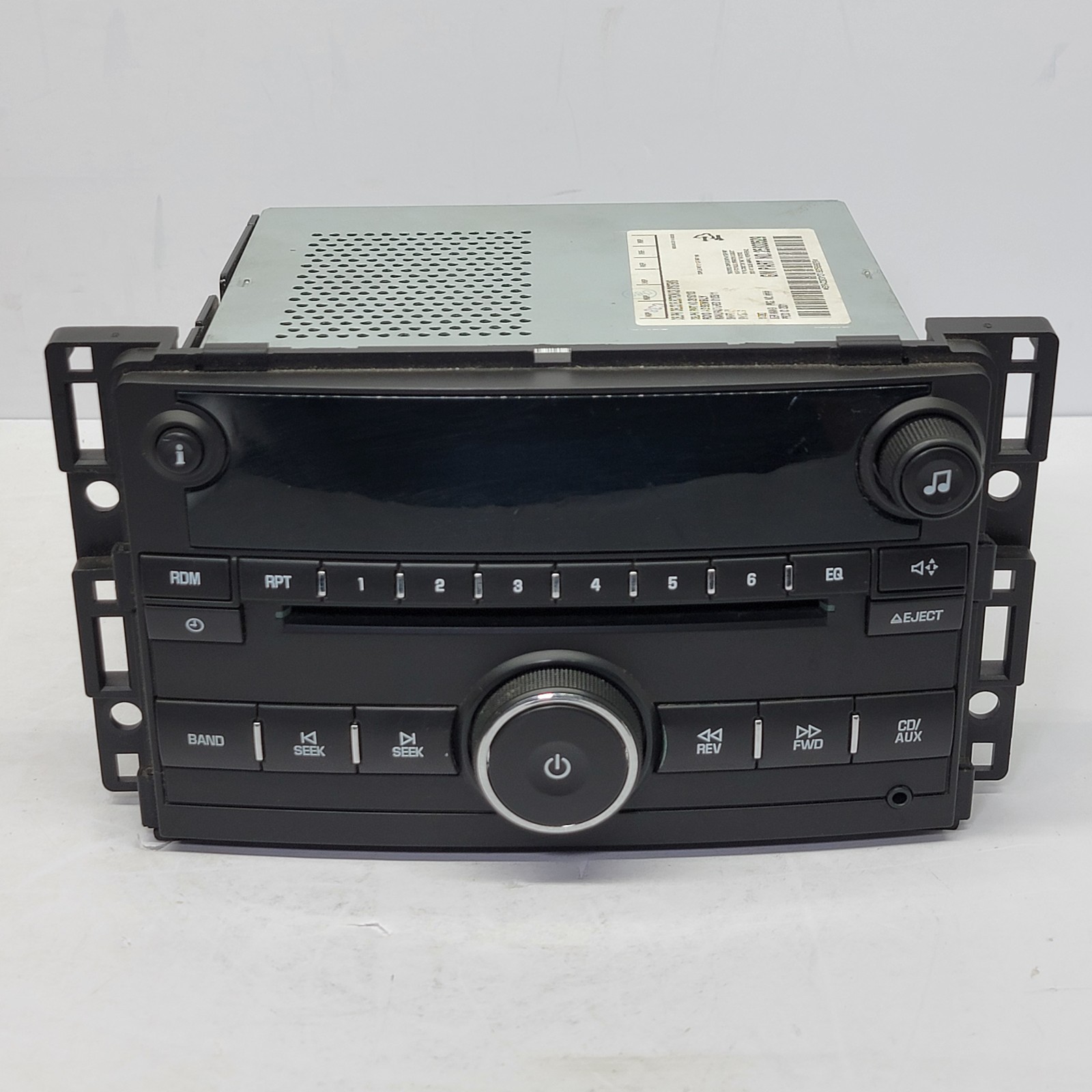 06-11 Chevrolet OEM Factory CD Radio Aux USB Stereo GM P/N: 25833529 – Untested