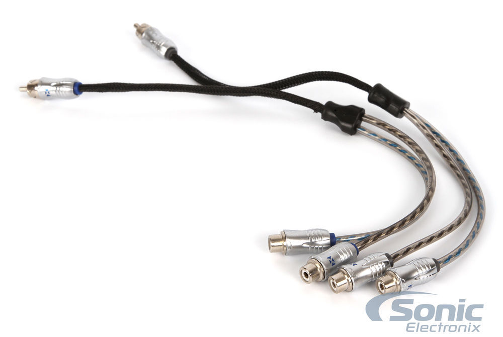NVX XIX2F 2-Pack of 1 Male to 2 Female Y-Adapter RCA Audio Interconnect Cables