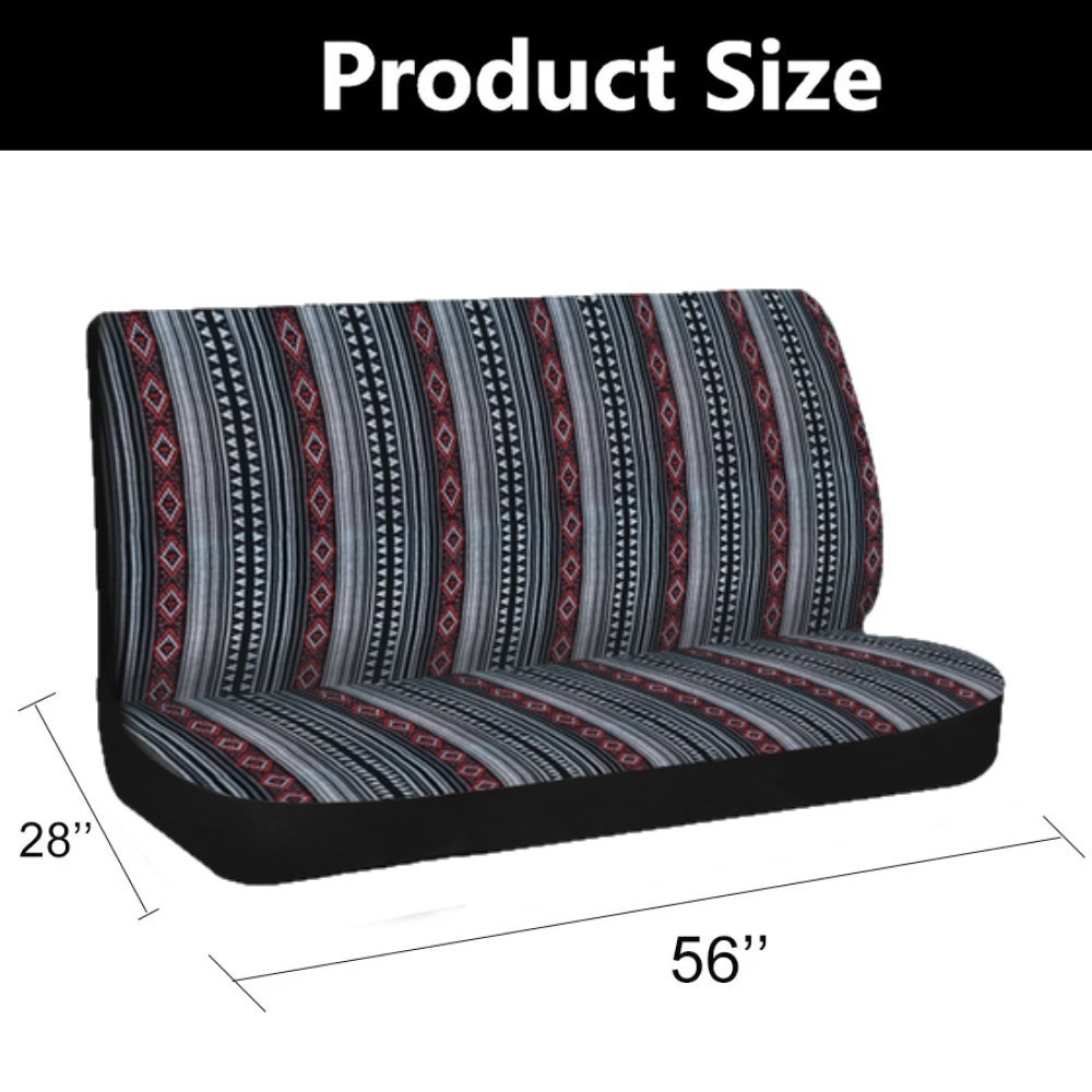 Saddle Blanket Bench Full Size Seat Cover for Chevrolet Ford Dodge Pickup Truck
