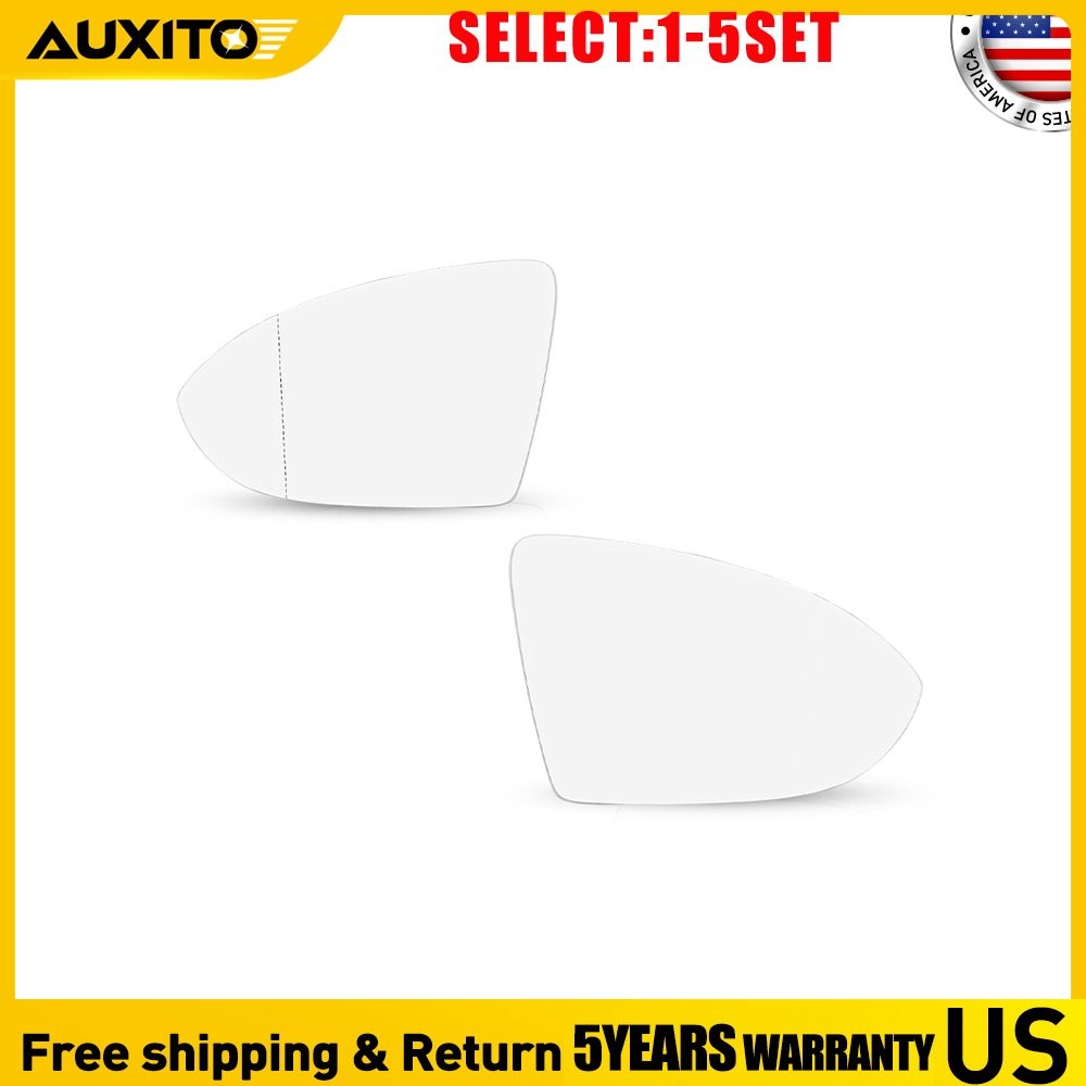 Fit Volkswagen Golf Alltrack 2017-2018-2019 Heated Side Mirror Glass 2-10X