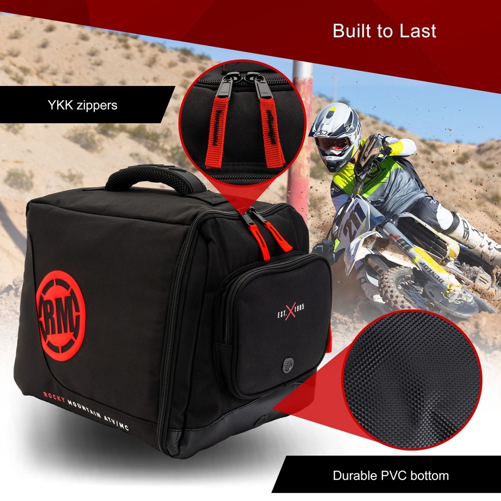 Rocky Mountain ATV/MC Dirt Bike / Motorcycle / Snowmobile / ATV Helmet Bag Black