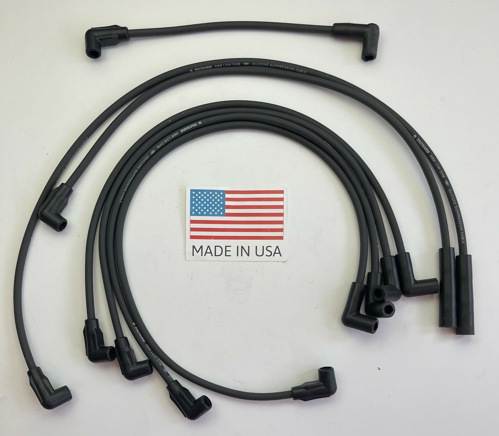 CHEVY GMC 4.3L 262 BLACK HEI 8mm SPARK PLUG WIRES VAN PICKUP BLAZER TRUCK USA