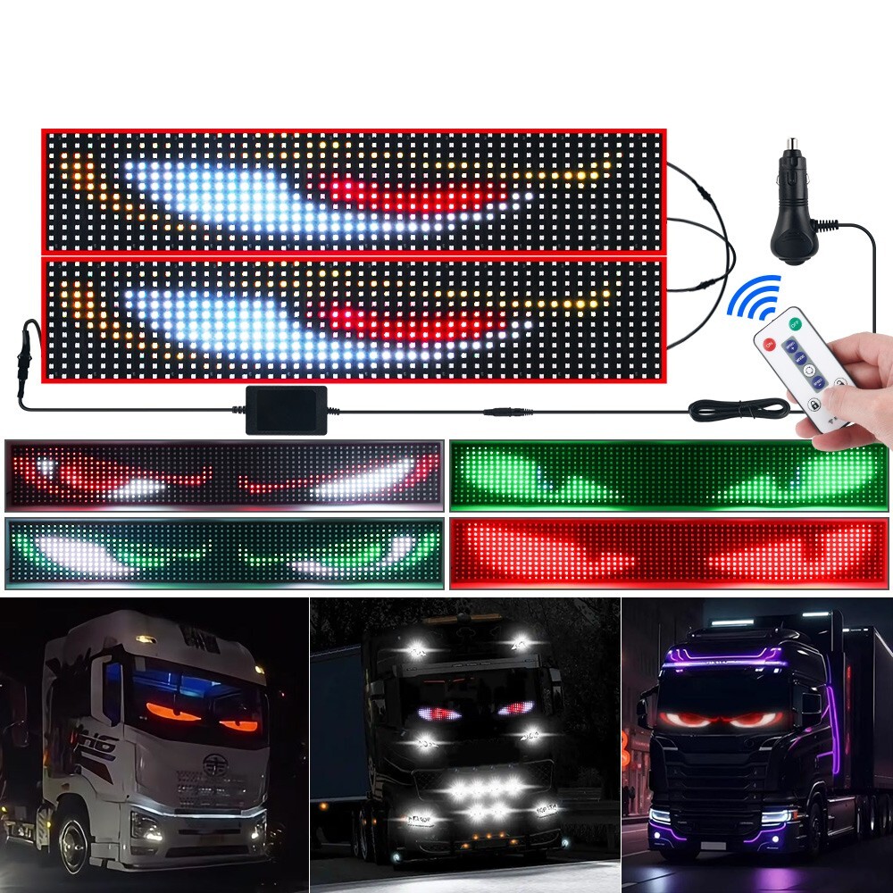 Truck-Specific Devil’s Eye LED-Screen Car Eye Light Truck Dynamic LED Light USA