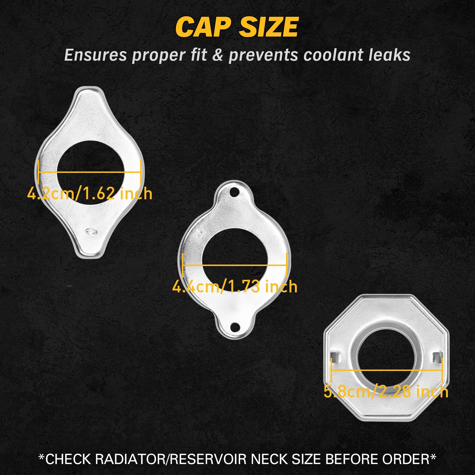 ELEAD No-Spill Coolant Funnel Kit – 19-Piece Radiator yellow and transparent