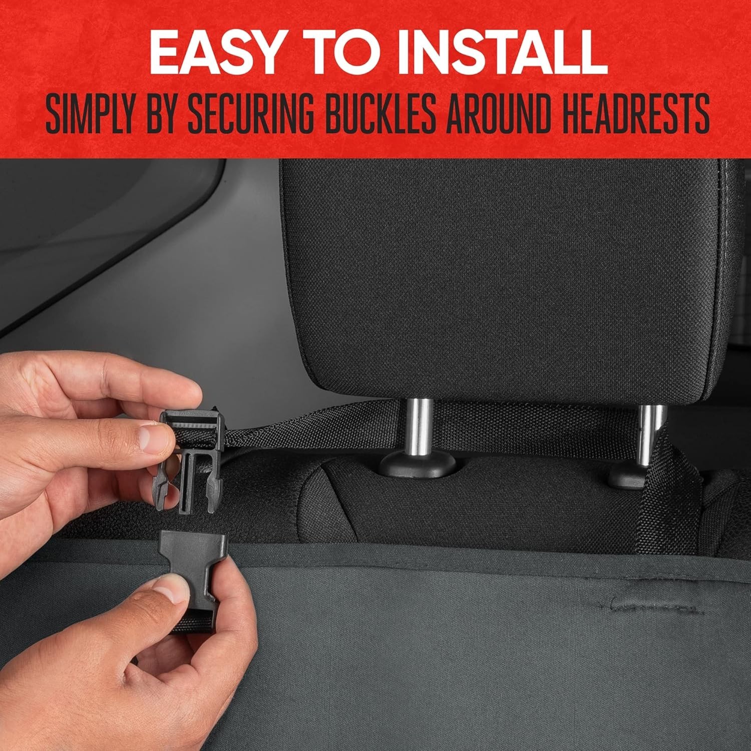 Motor Trend AquaShield Waterproof Car Seat Cover – Easy Install for SUVs & Vans
