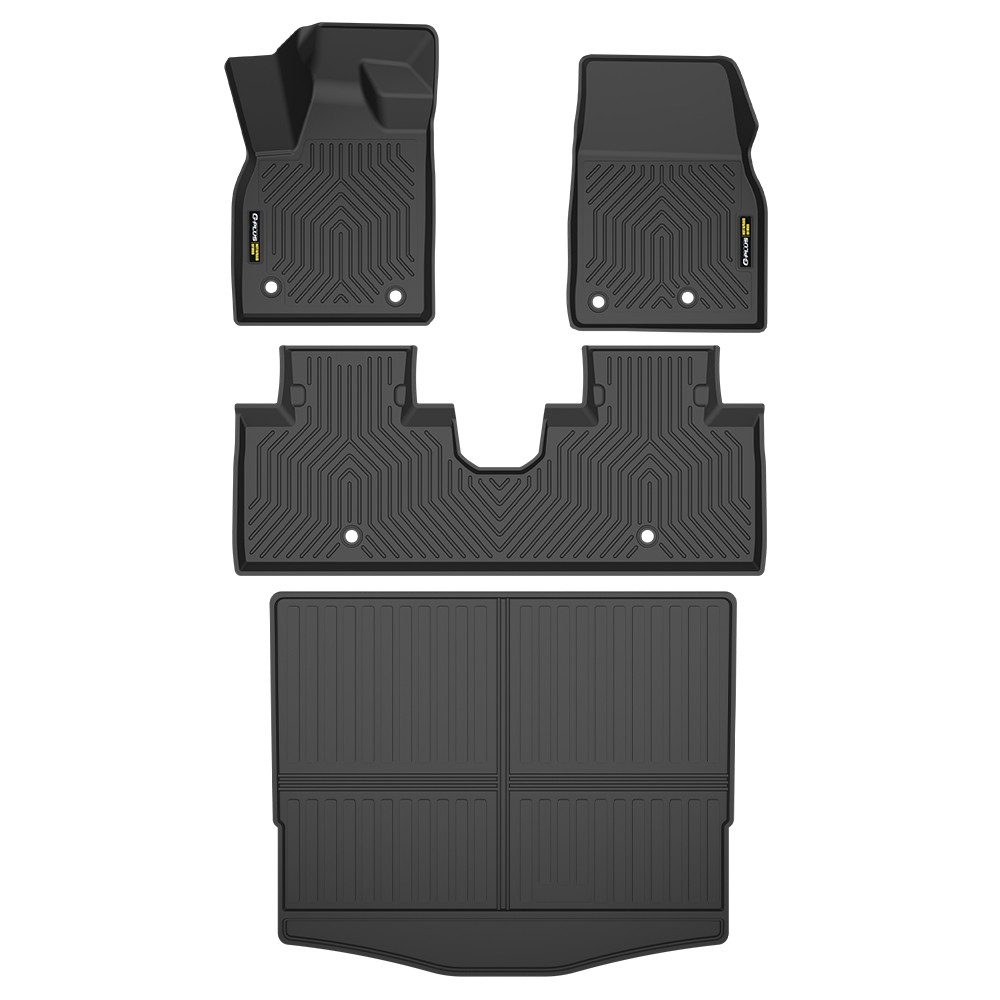 Fit For 21-24 Ford Mustang Mach-E All Weather TPE Floor Mats Cargo Liner Set