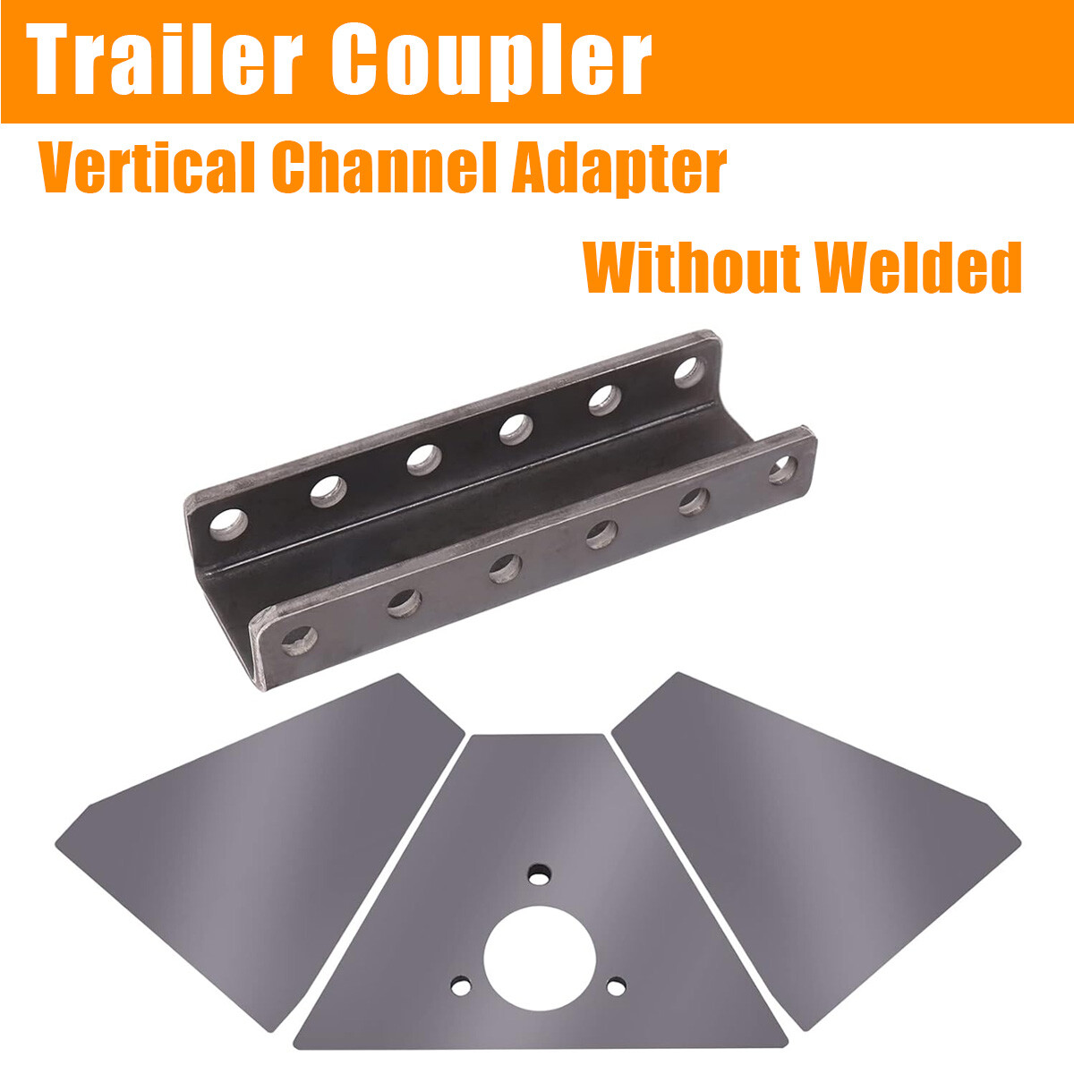 14000 lbs A-Frames Vertical Channel Weld On Tongue Adapter for Trailer