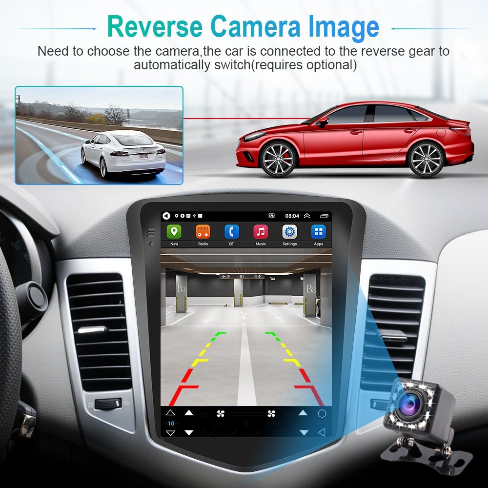 For Chevrolet Cruze 2009-2015 Android 15 Car Radio GPS Navi Wifi Carplay Stereo