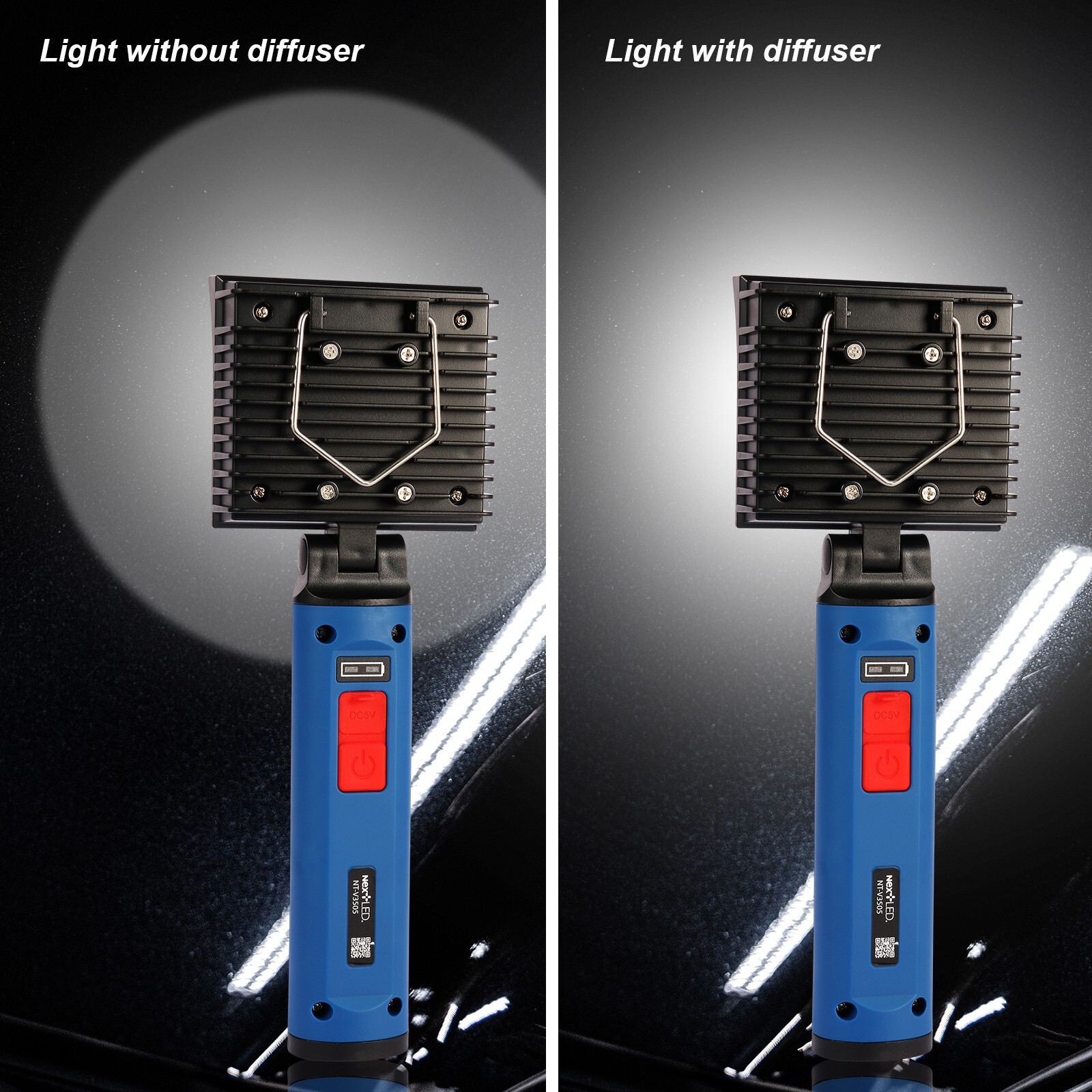 NextLED NT-V3505 Rechargeable Ceramic Coating Application Light, CRI 95, 1000 LM